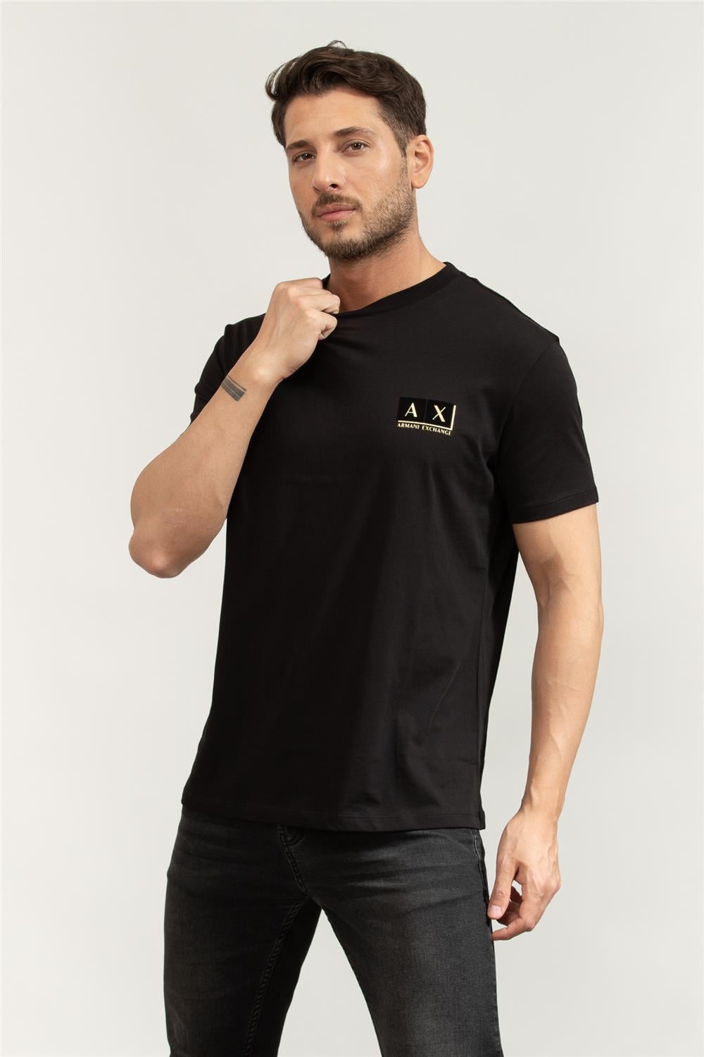 Armani Exchange Erkek Bisiklet Yaka T-Shirt Çok Renkli