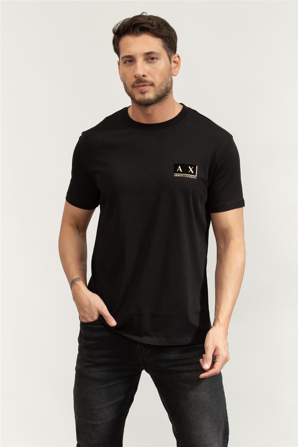 Armani Exchange Erkek Bisiklet Yaka T-Shirt Çok Renkli