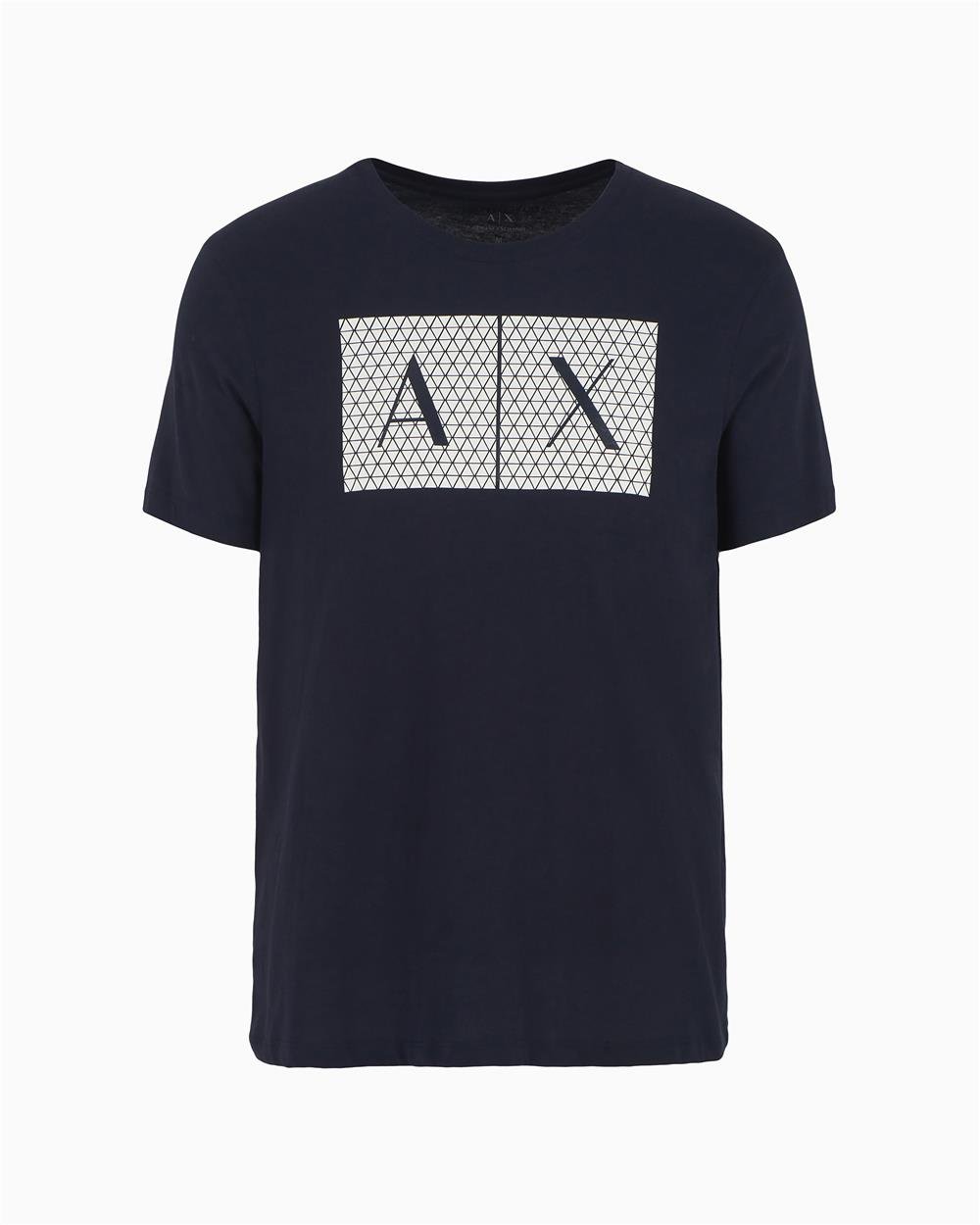 Armani Exchange Erkek Bisiklet Yaka T-Shirt Lacivert