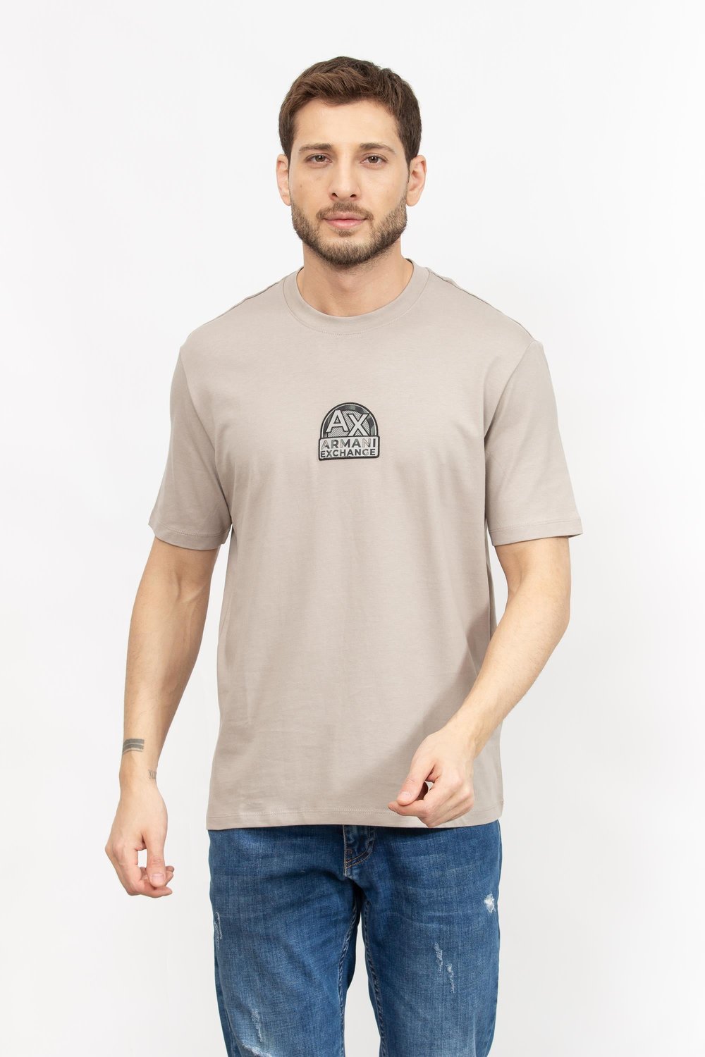 Armani Exchange Erkek Bisiklet Yaka T-Shirt Çok Renkli