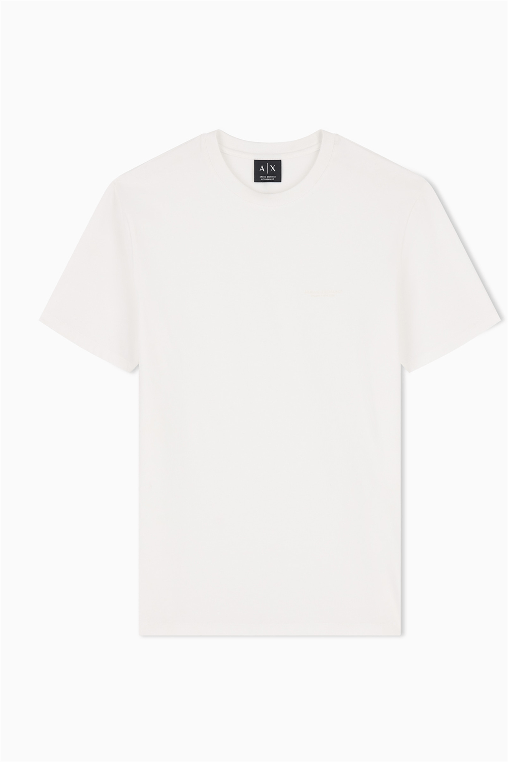 Armani Exchange Erkek Bisiklet Yaka T-Shirt Beyaz