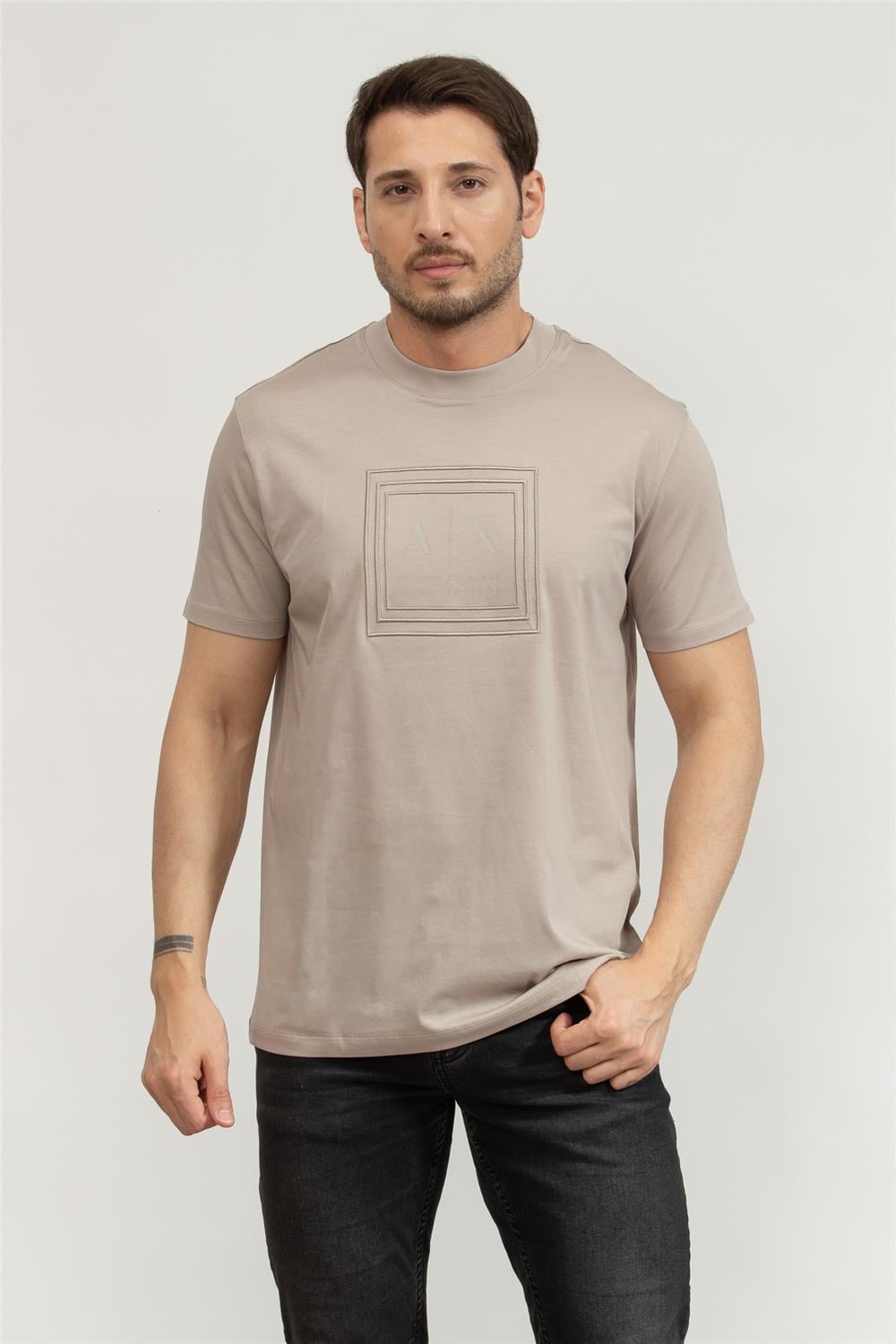 Armani Exchange Erkek Bisiklet Yaka T-Shirt Çok Renkli
