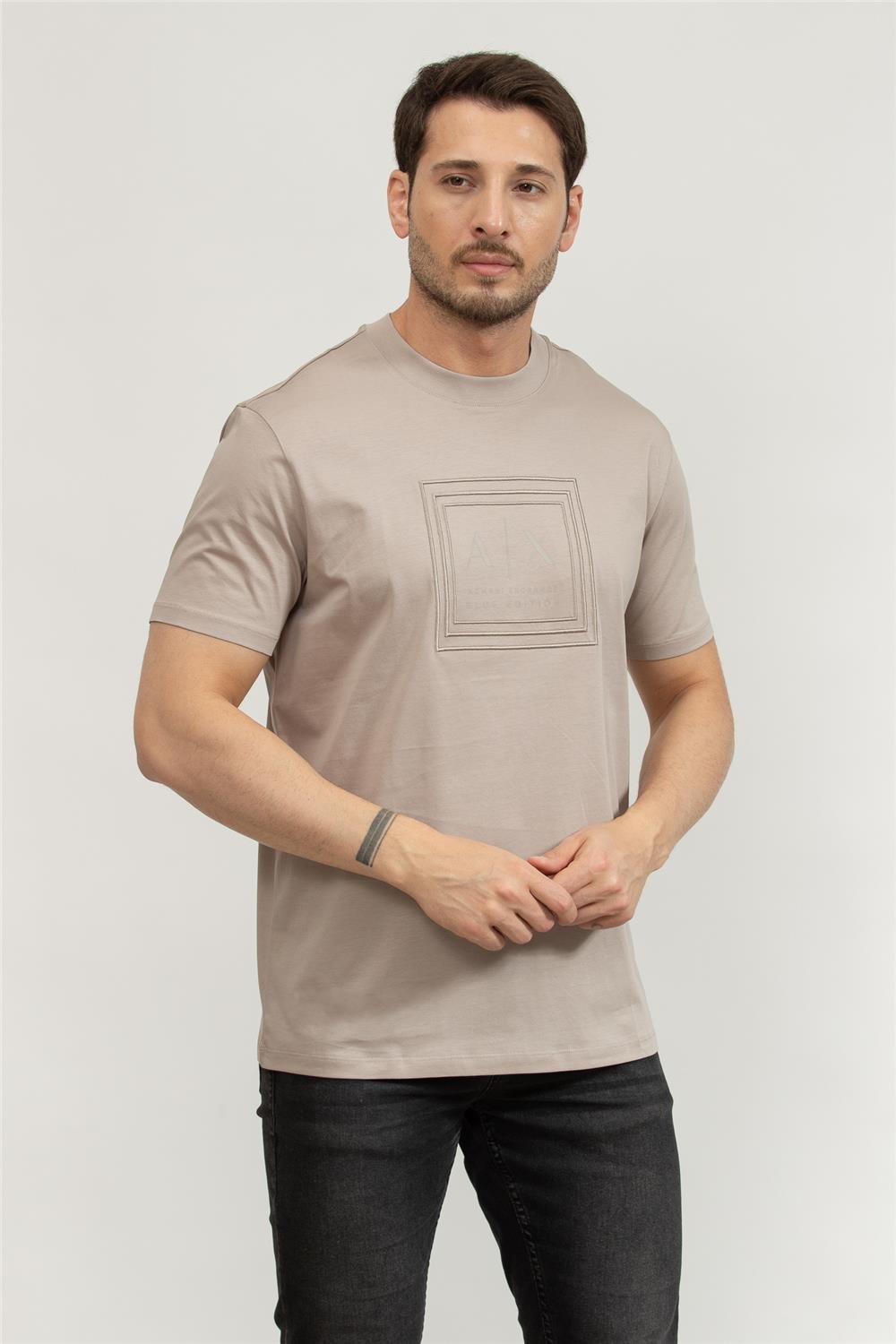 Armani Exchange Erkek Bisiklet Yaka T-Shirt Çok Renkli
