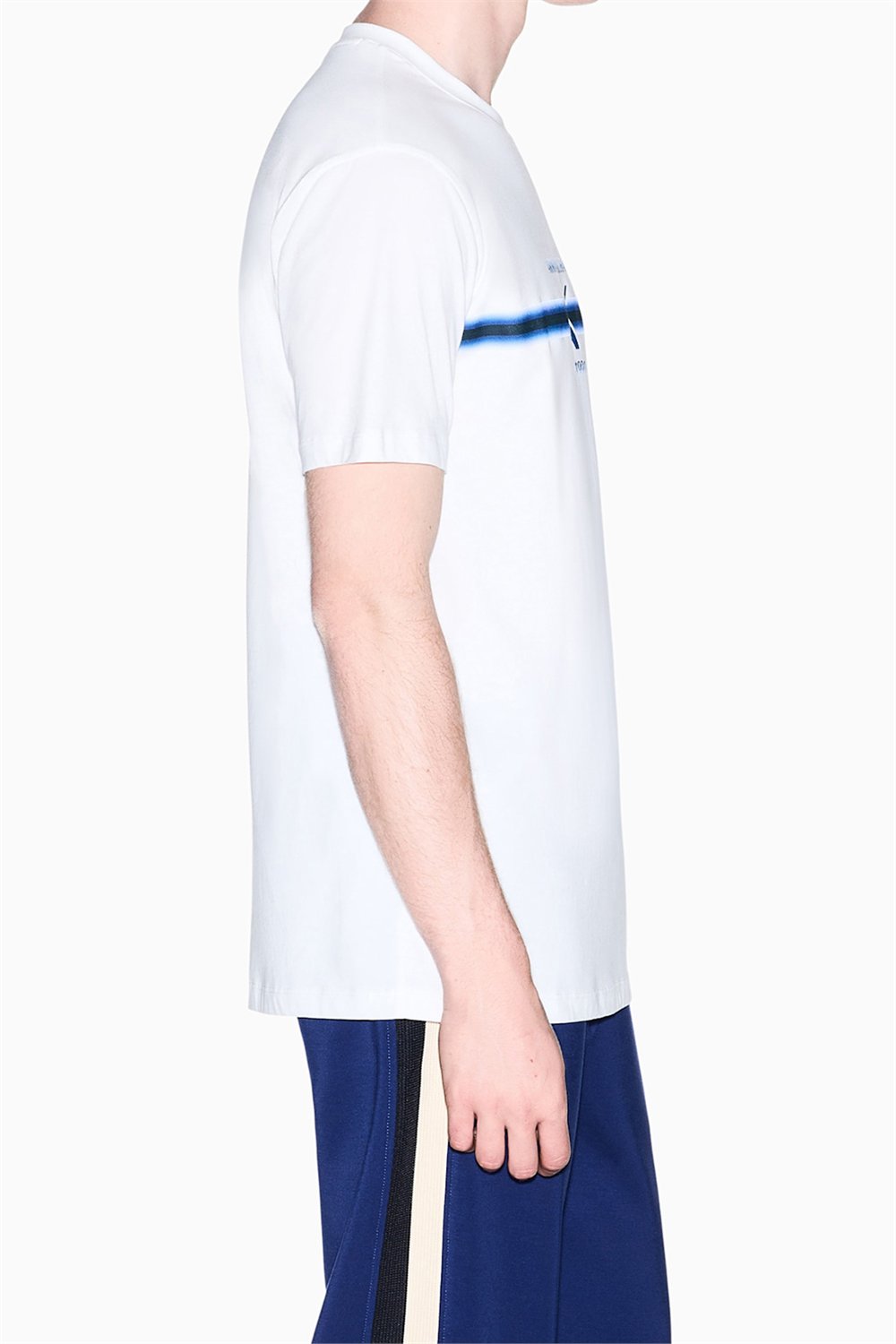 Armani Exchange Erkek Bisiklet Yaka T-Shirt Beyaz