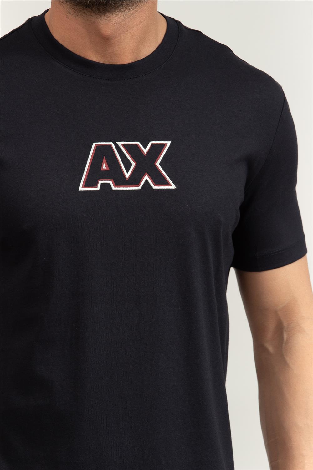 Armani Exchange Erkek Bisiklet Yaka T-Shirt Lacivert