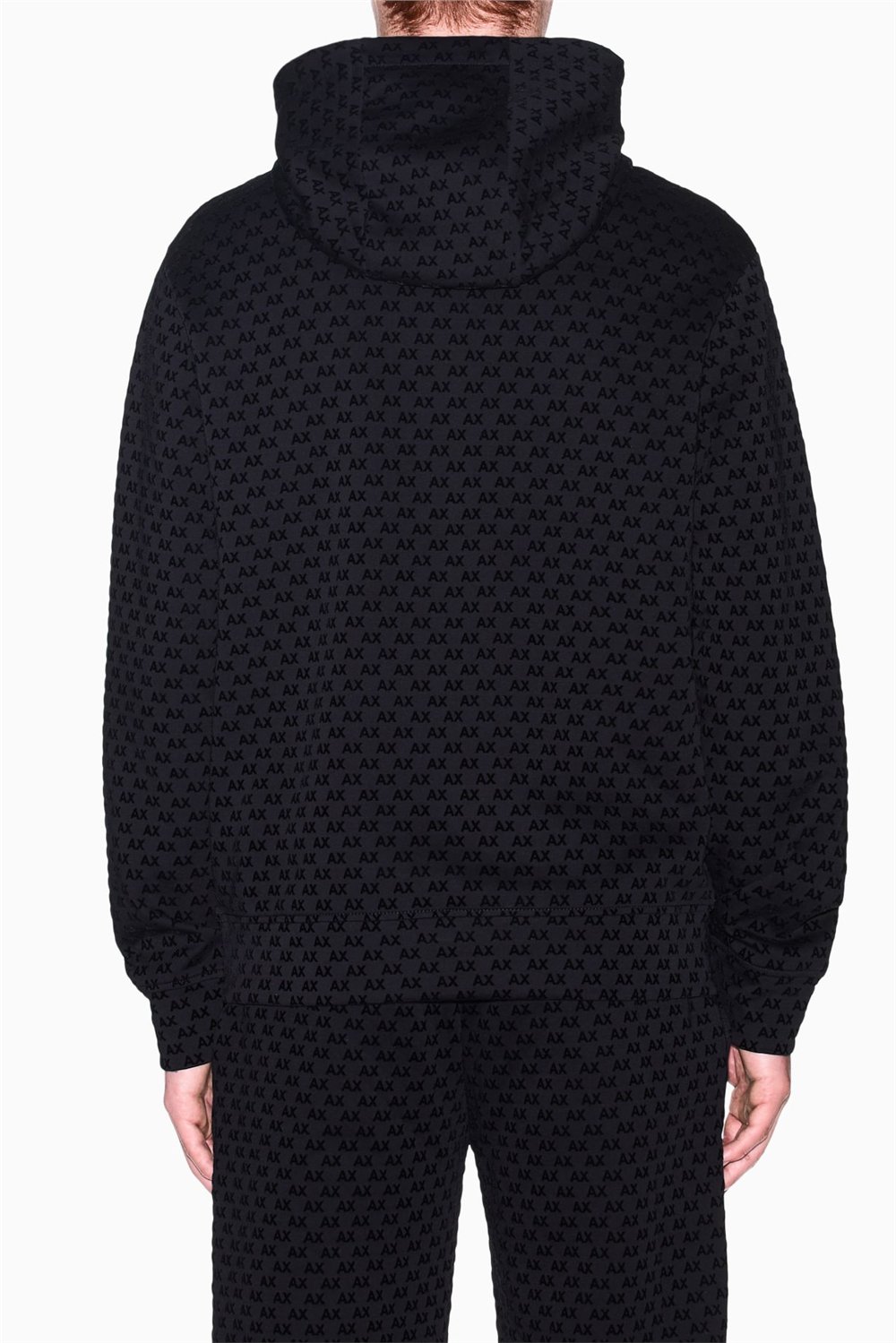 Armani Exchange Erkek Kapüşonlu Sweatshirt Siyah