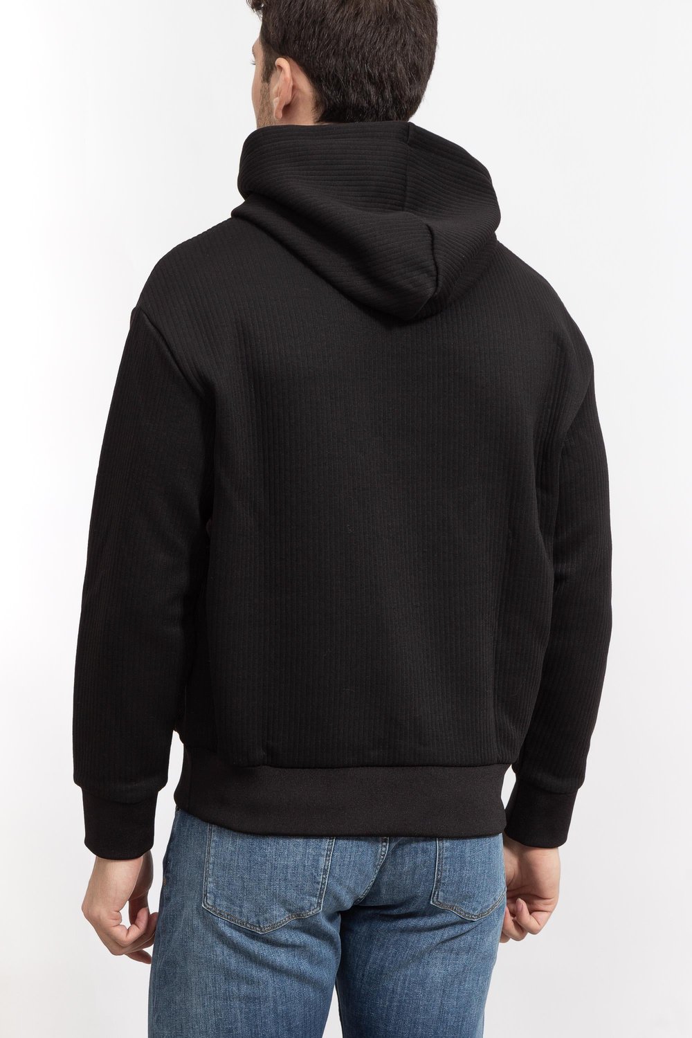 Armani Exchange Erkek Kapüşonlu Sweatshirt Siyah