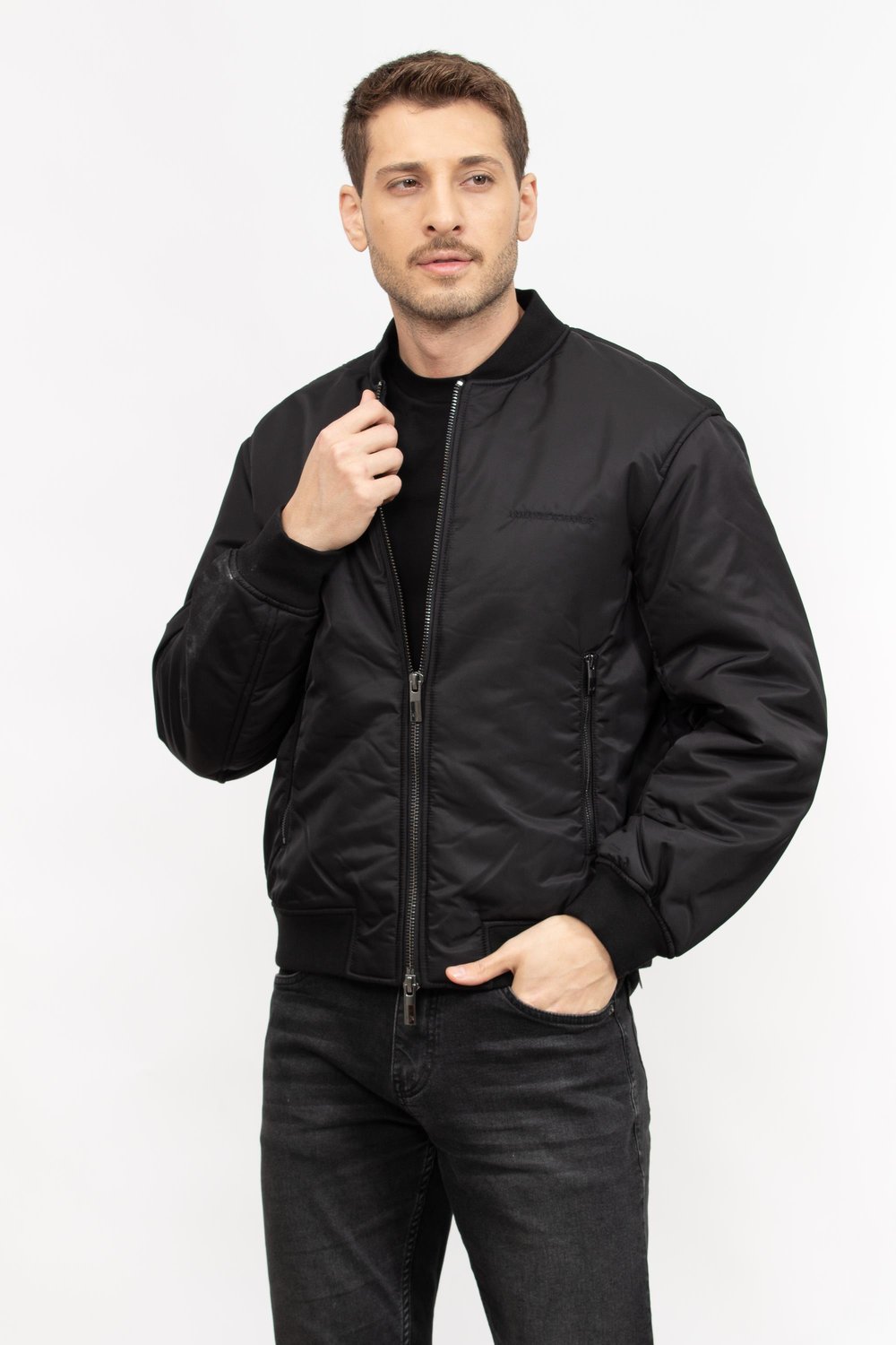 Armani Exchange Erkek Mont Siyah