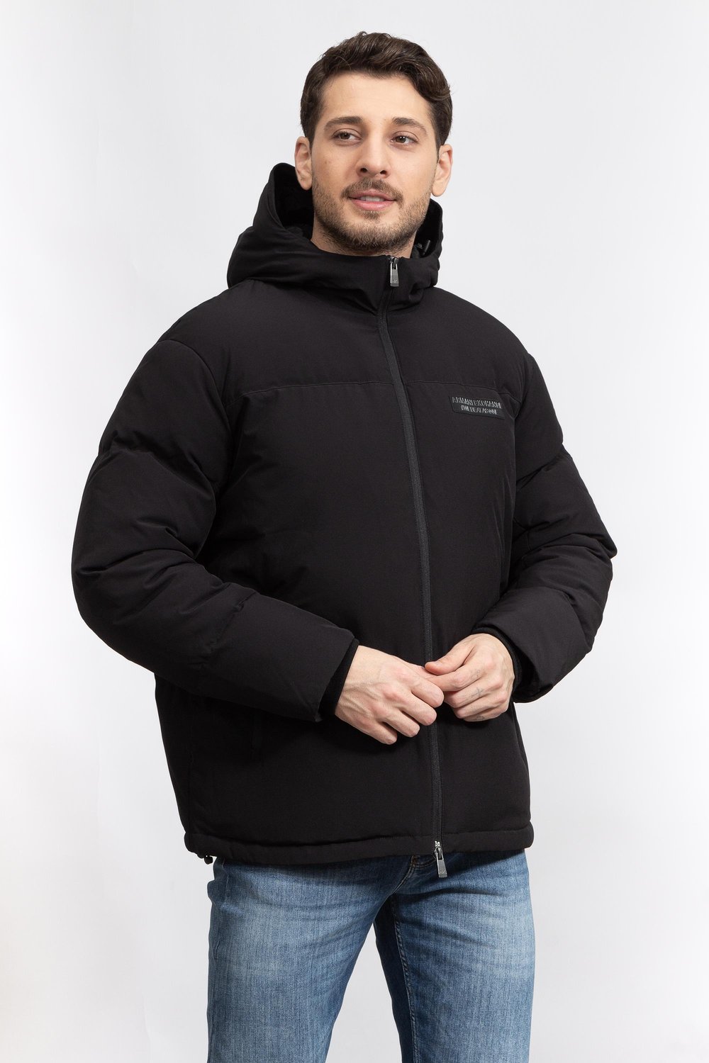 Armani Exchange Erkek Mont Siyah