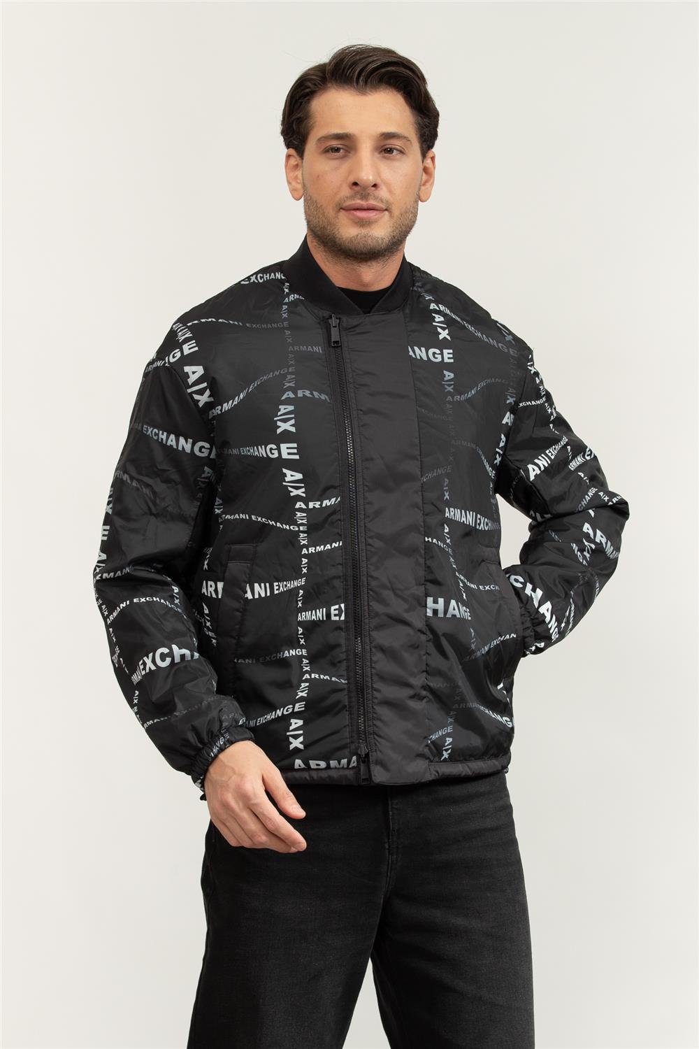Armani Exchange Erkek Mont Siyah