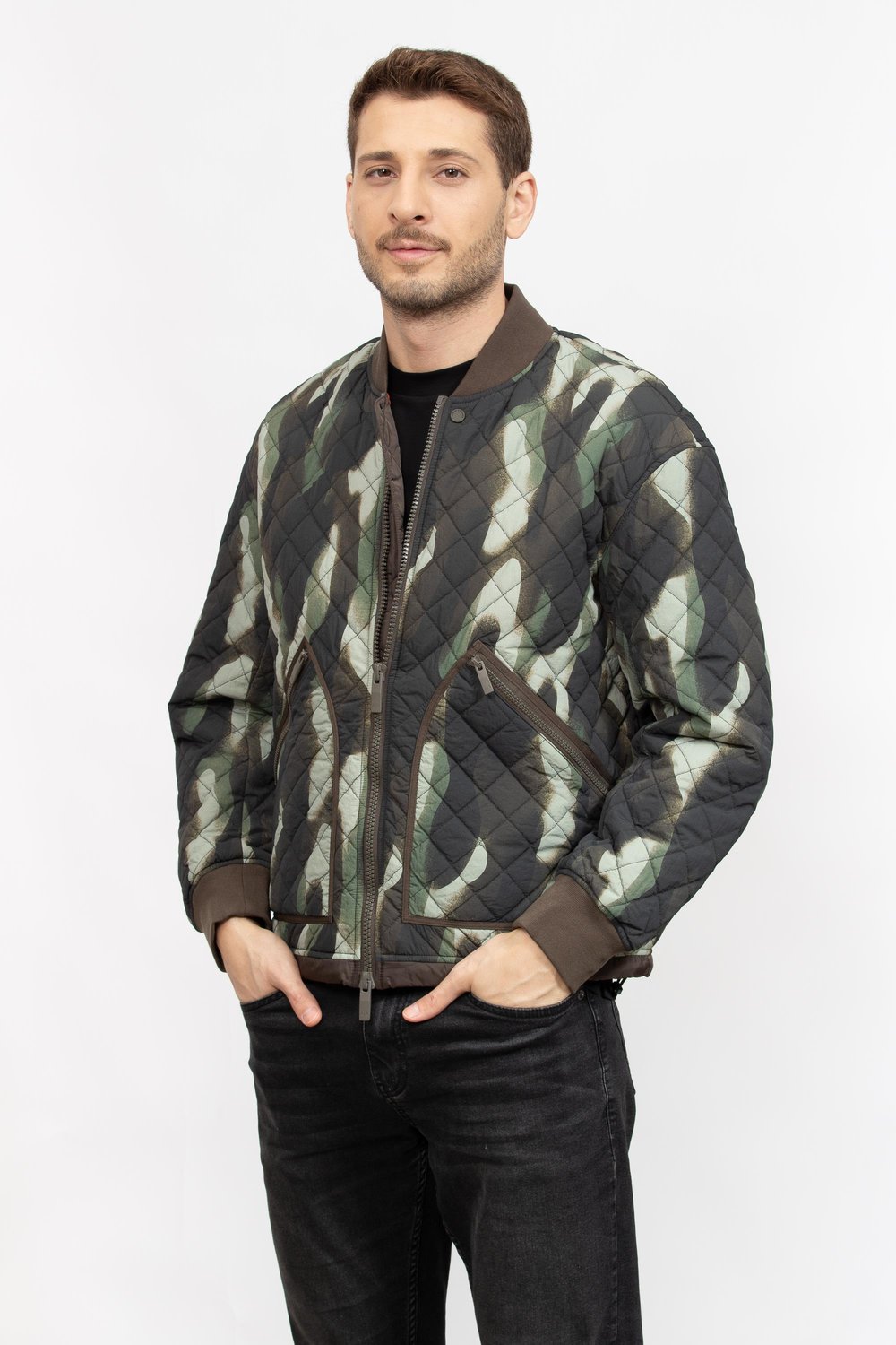 Armani Exchange Erkek Mont Yeşil