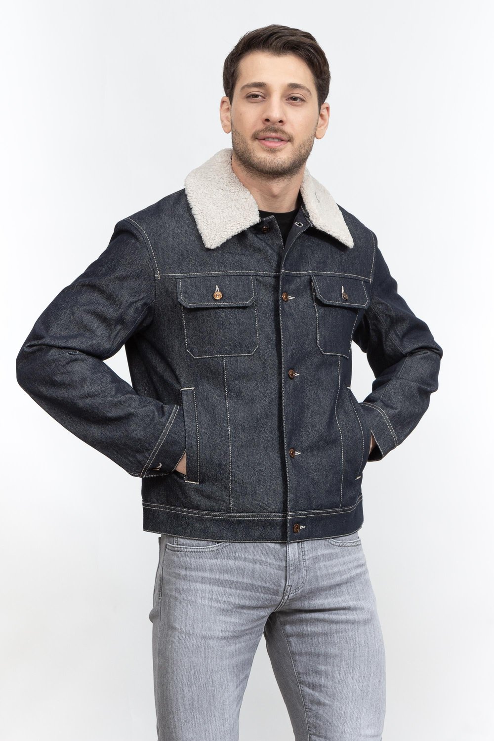 Armani Exchange Erkek Mont Mavi