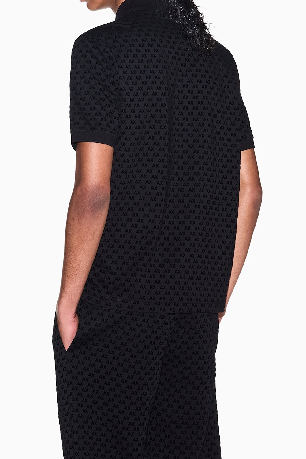 Armani Exchange Erkek Polo Yaka T-Shirt Siyah