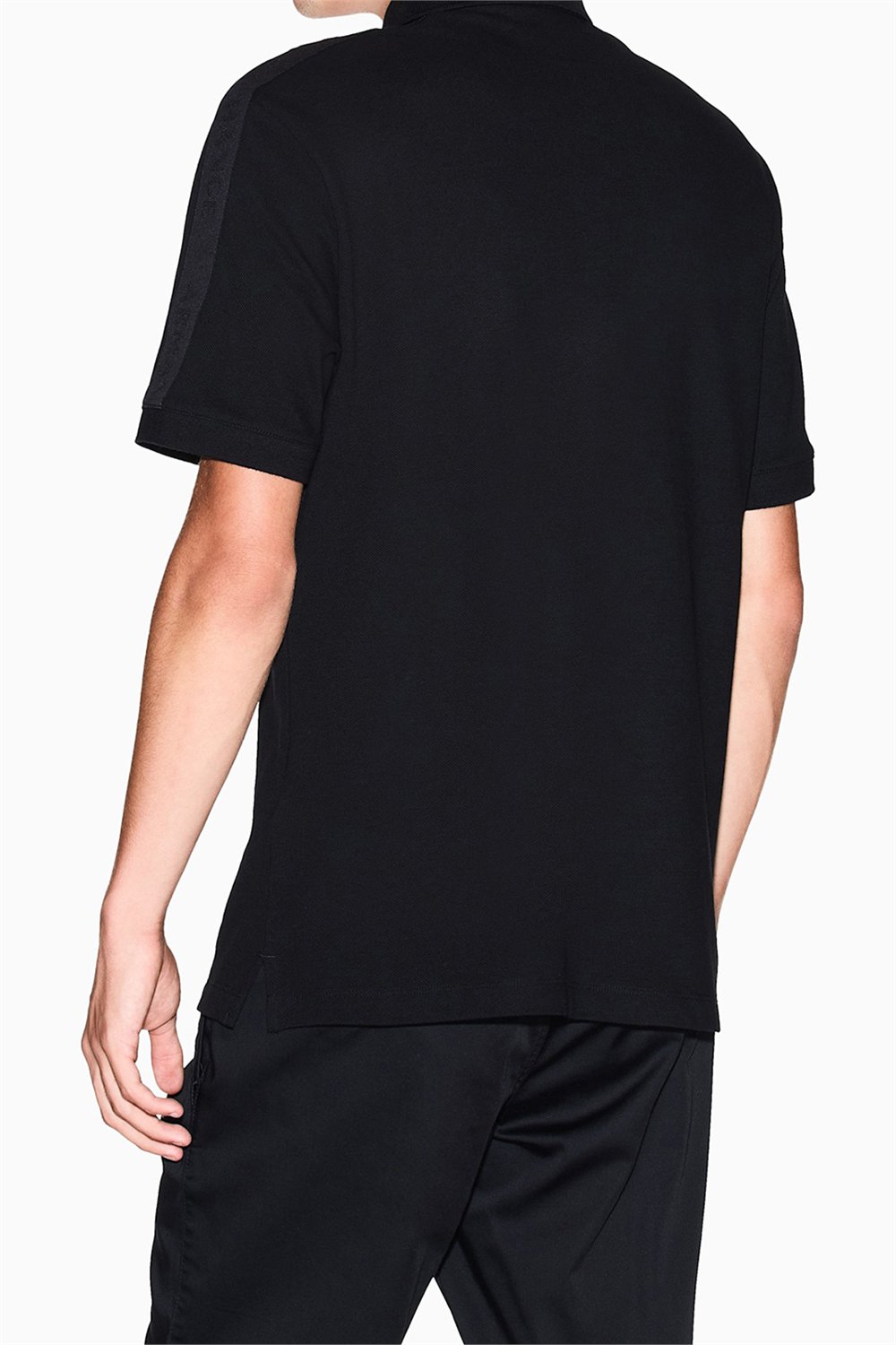 Armani Exchange Erkek Polo Yaka T-Shirt Siyah