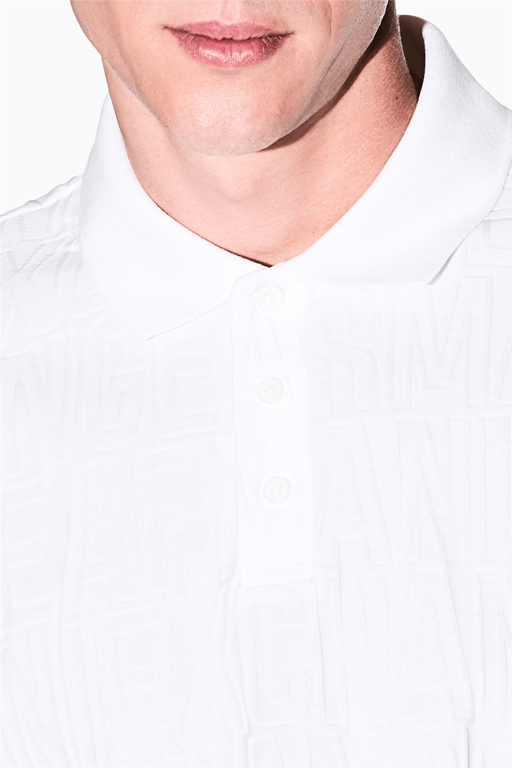 Armani Exchange Erkek Polo Yaka T-Shirt Beyaz