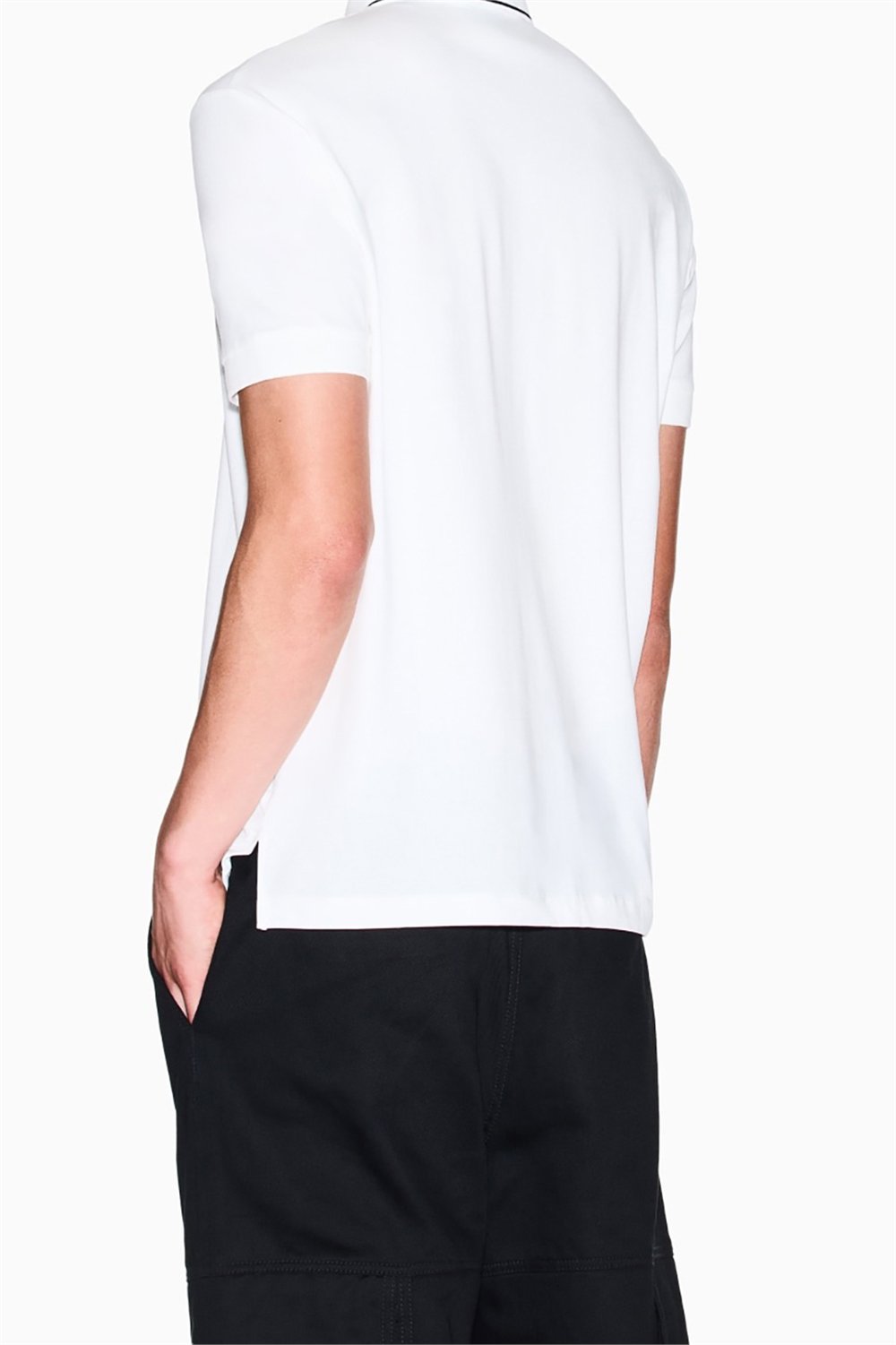 Armani Exchange Erkek Polo Yaka T-Shirt Beyaz