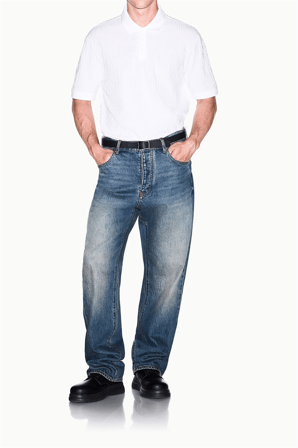 Armani Exchange Erkek Polo Yaka T-Shirt Beyaz