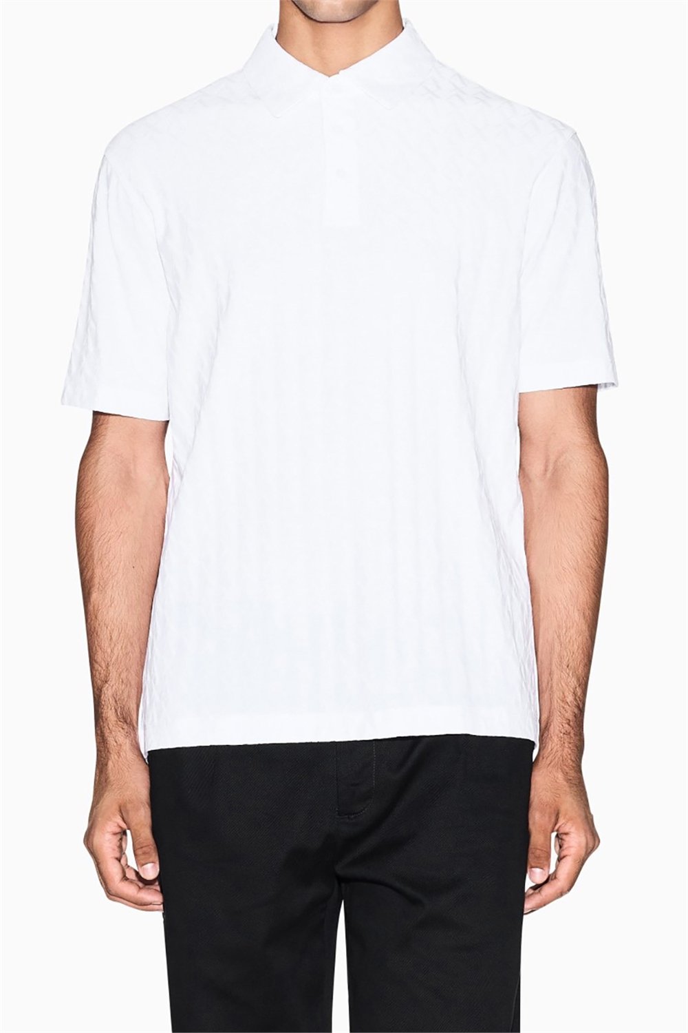 Armani Exchange Erkek Polo Yaka T-Shirt Beyaz