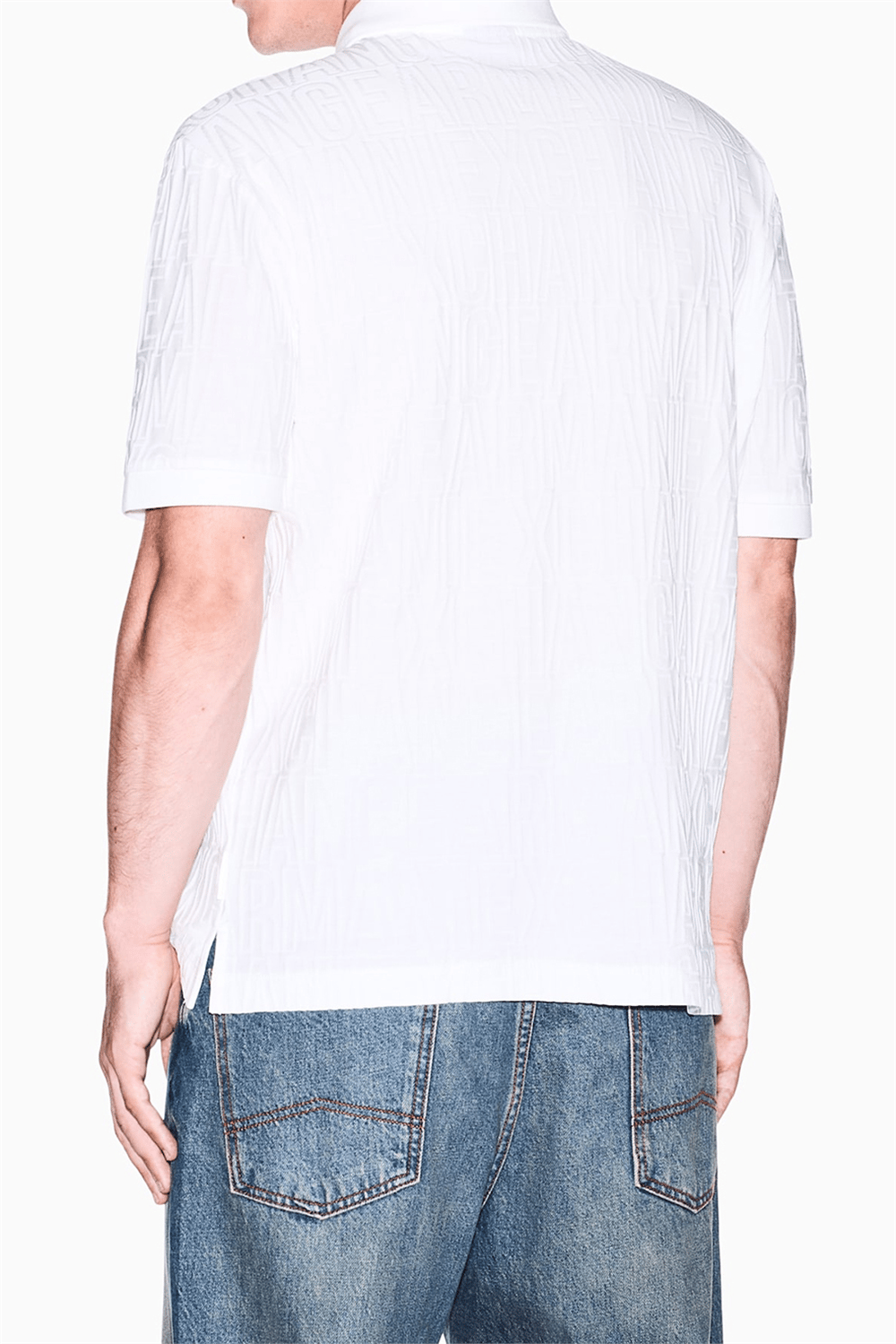 Armani Exchange Erkek Polo Yaka T-Shirt Beyaz