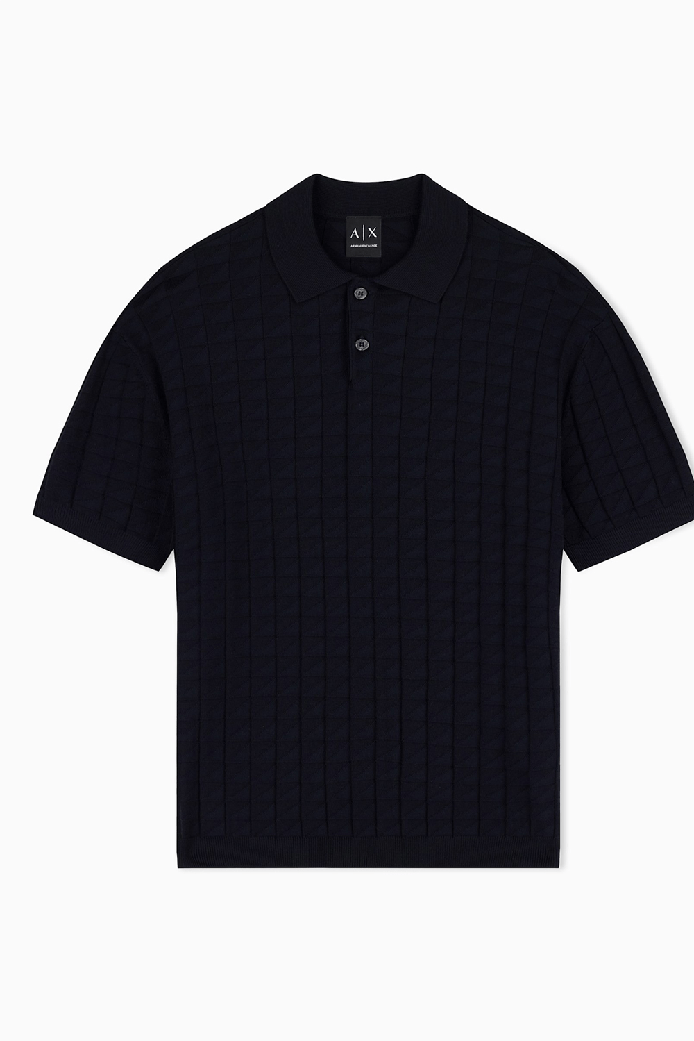Armani Exchange Erkek Polo Yaka Triko Lacivert