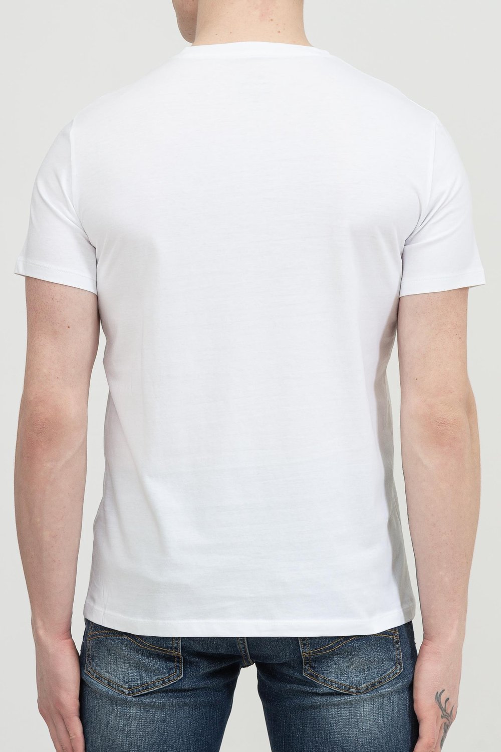 Armani Exchange Erkek V Yaka T-Shirt Beyaz
