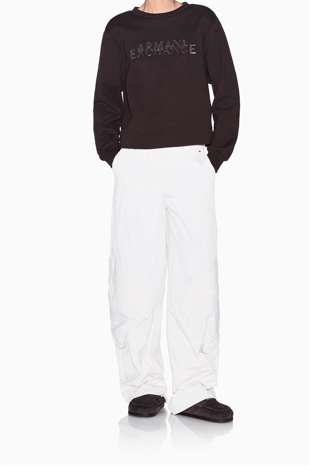 Armani Exchange Kadın Bisiklet Yaka Sweatshirt