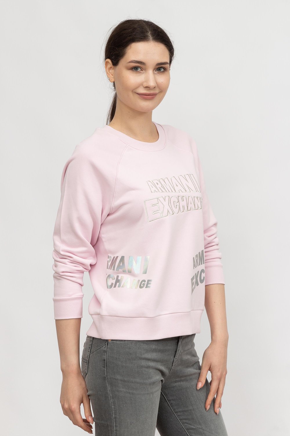Armani Exchange Kadın Bisiklet Yaka Sweatshirt Çok Renkli