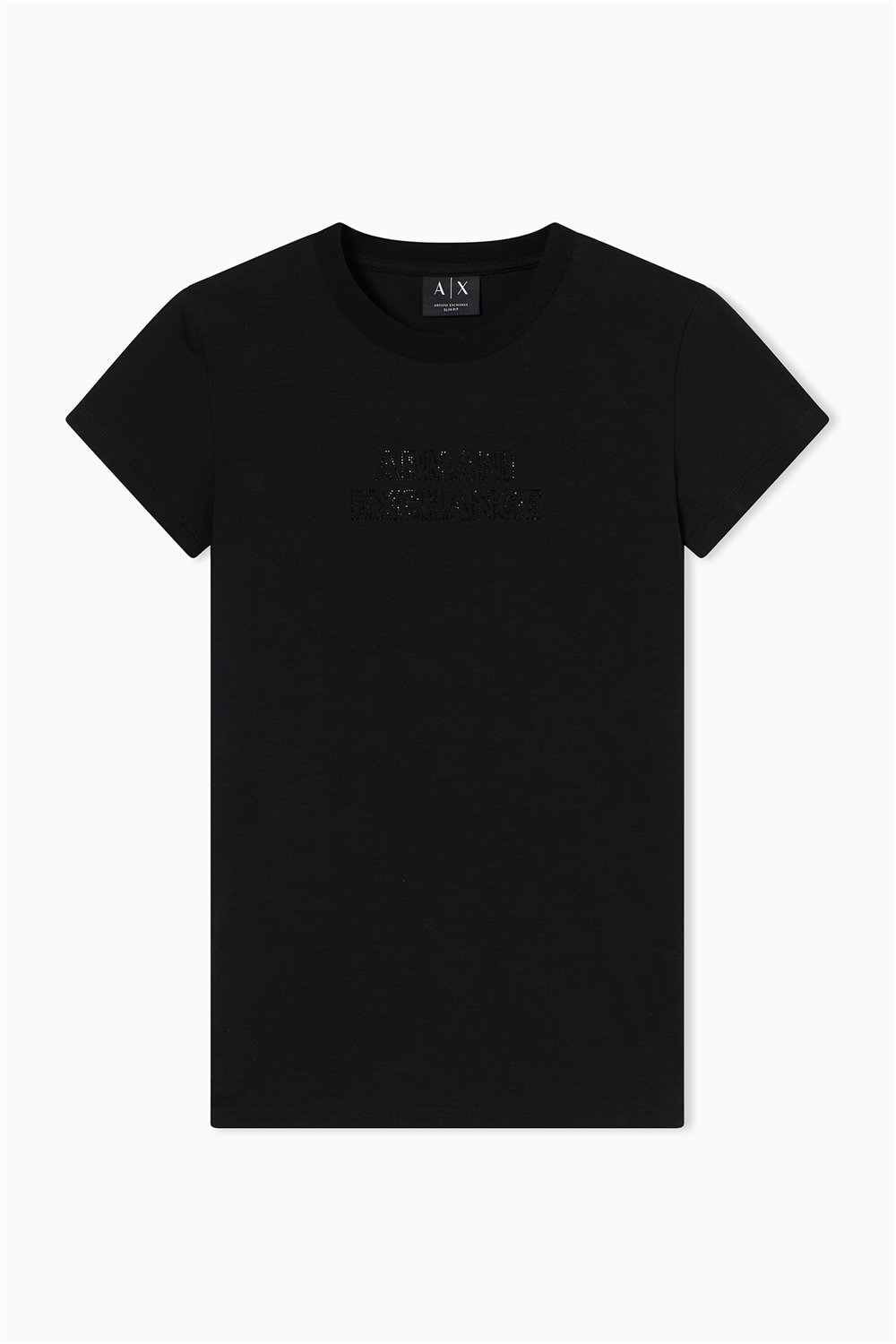 Armani Exchange Kadın Bisiklet Yaka T-Shirt Siyah