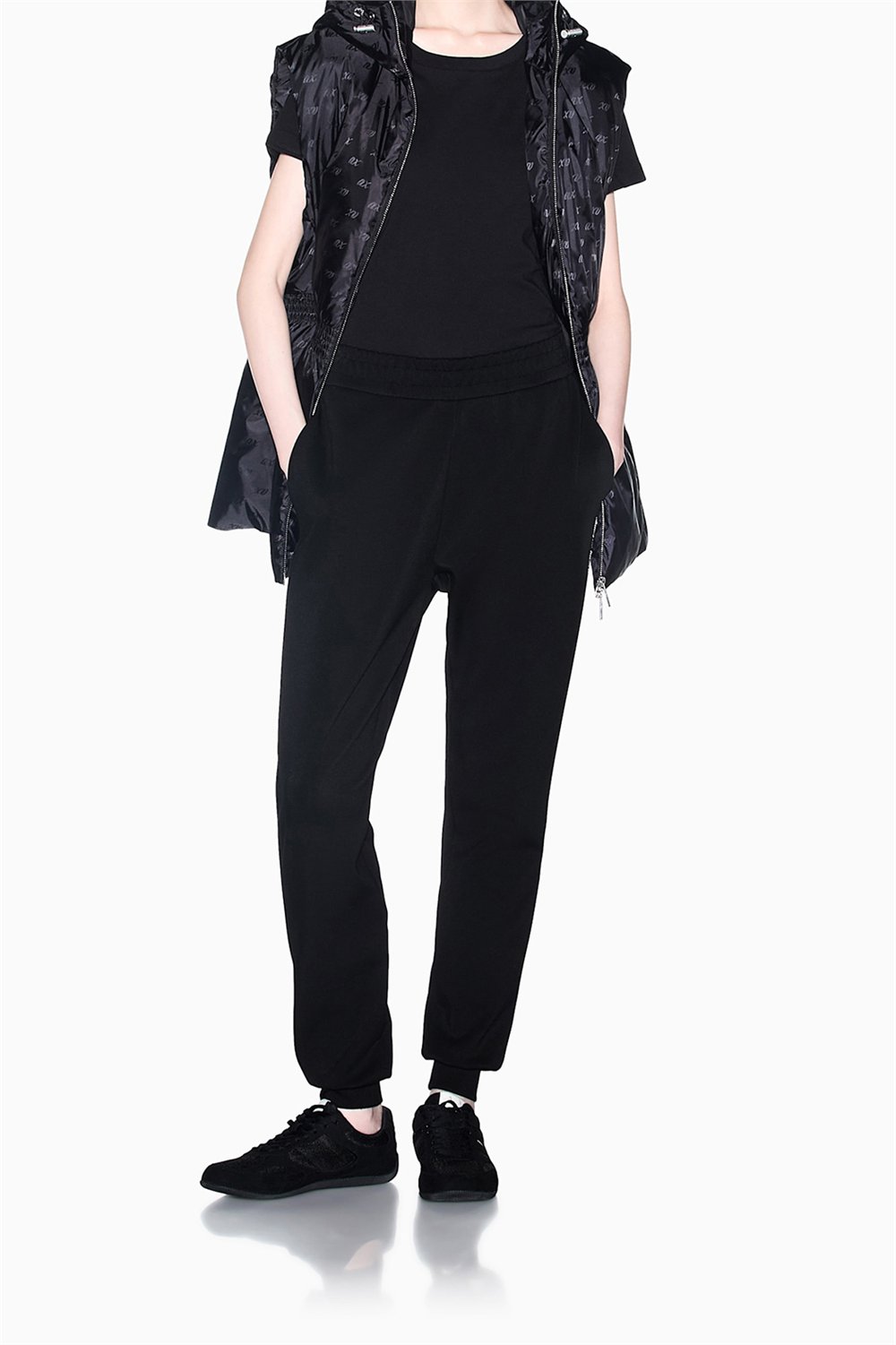Armani Exchange Kadın Bisiklet Yaka T-Shirt Siyah