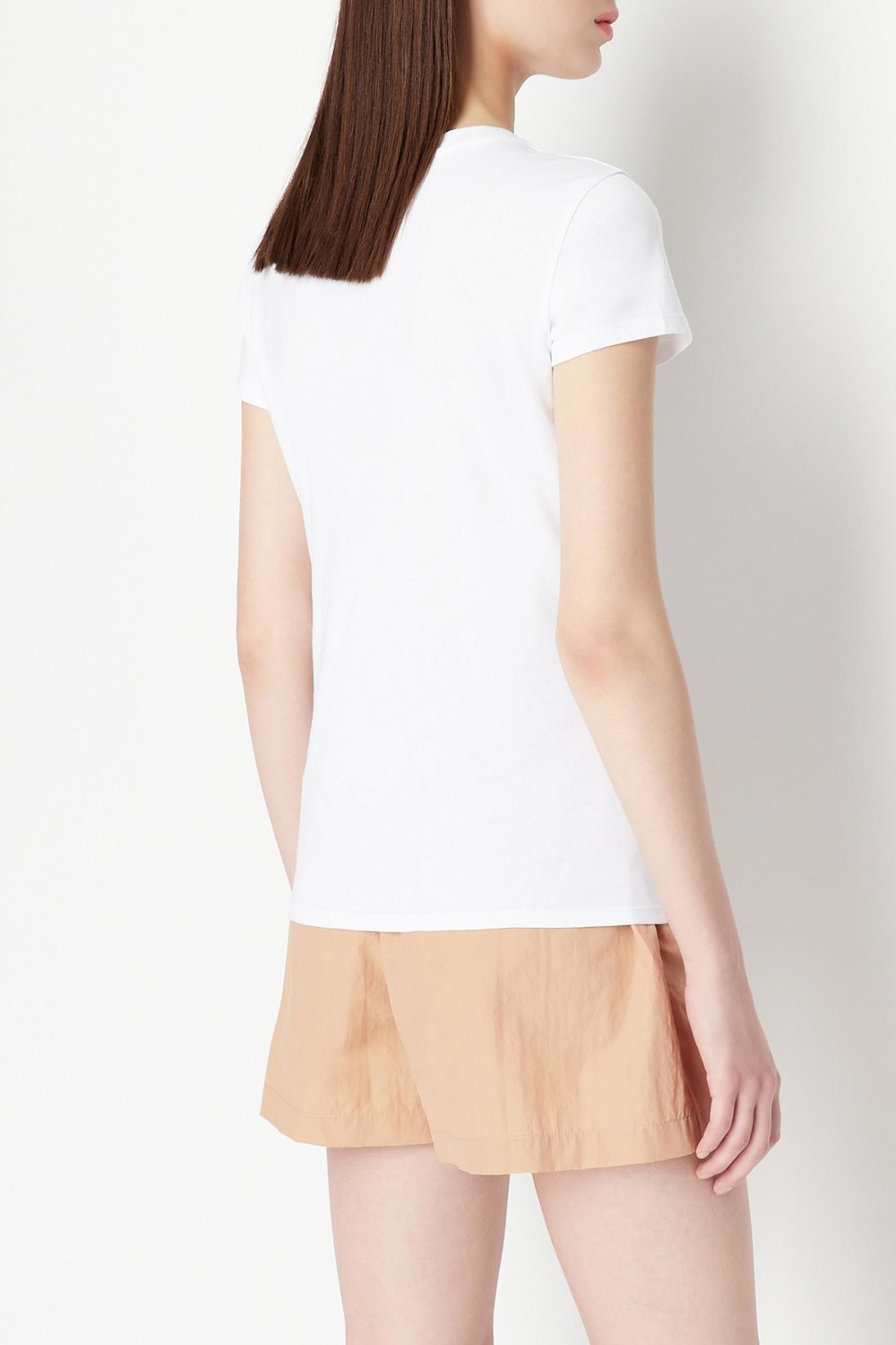 Armani Exchange Kadın Bisiklet Yaka T-Shirt Beyaz