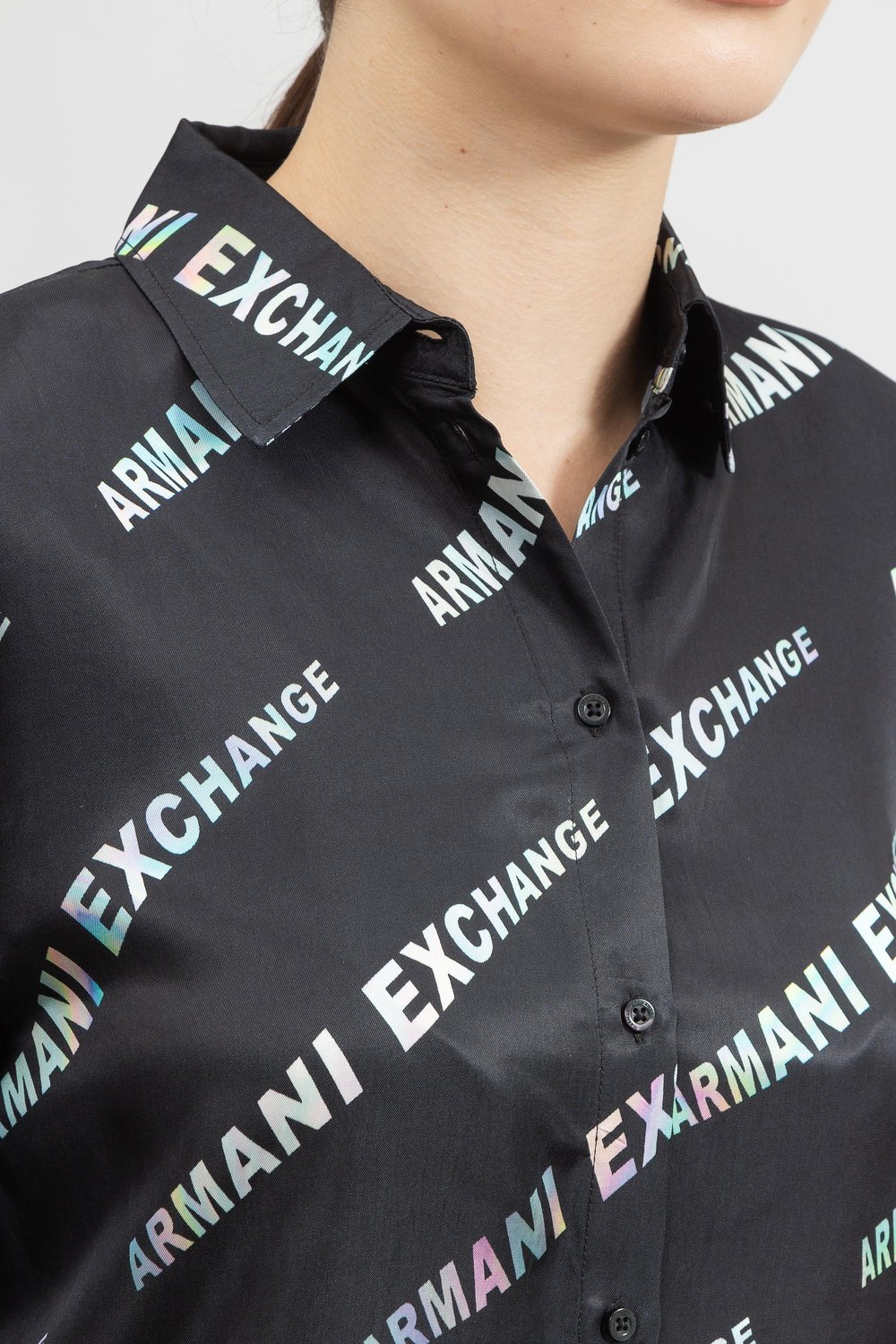 Armani Exchange Kadın Gömlek Siyah