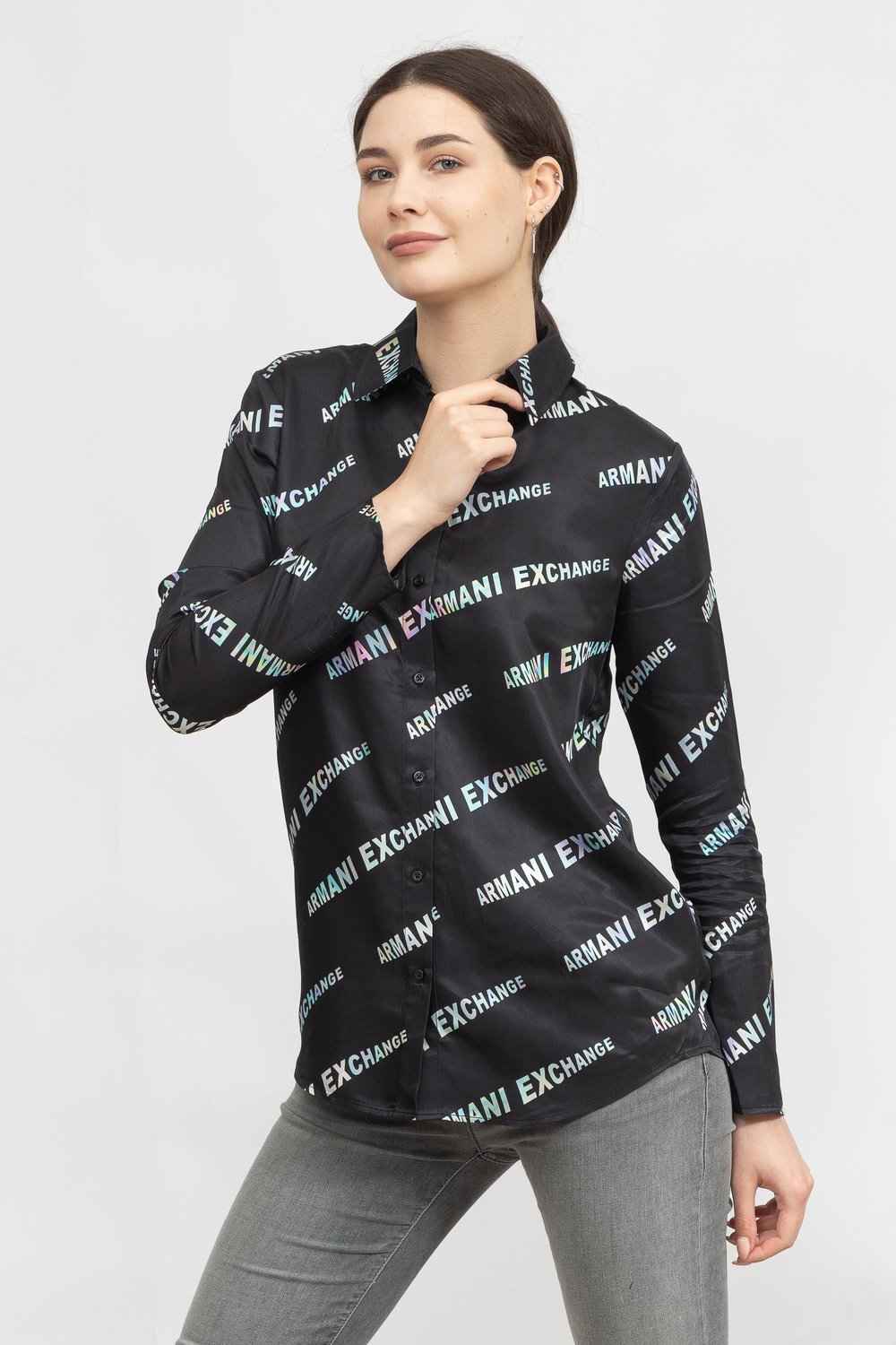 Armani Exchange Kadın Gömlek Siyah