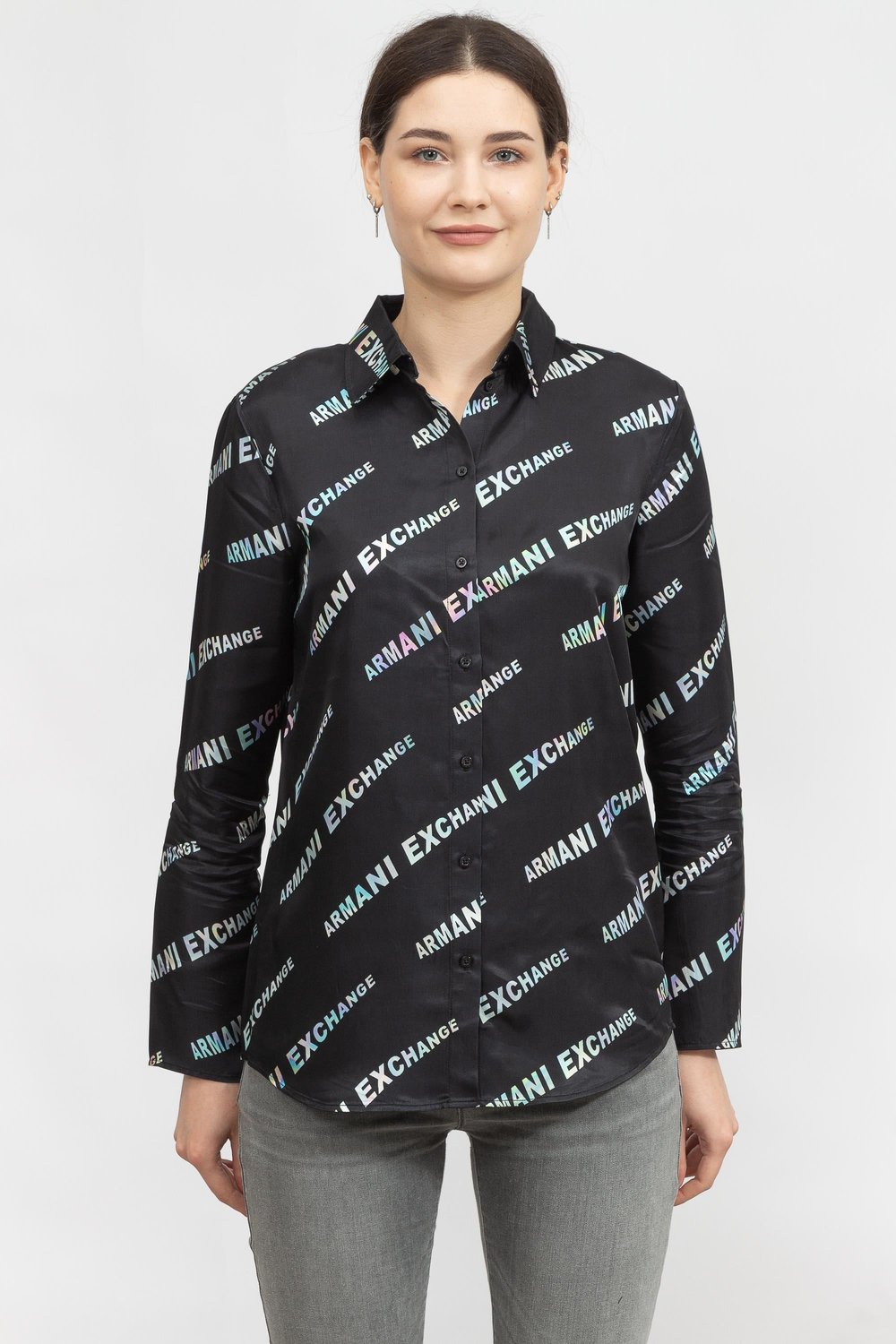 Armani Exchange Kadın Gömlek Siyah