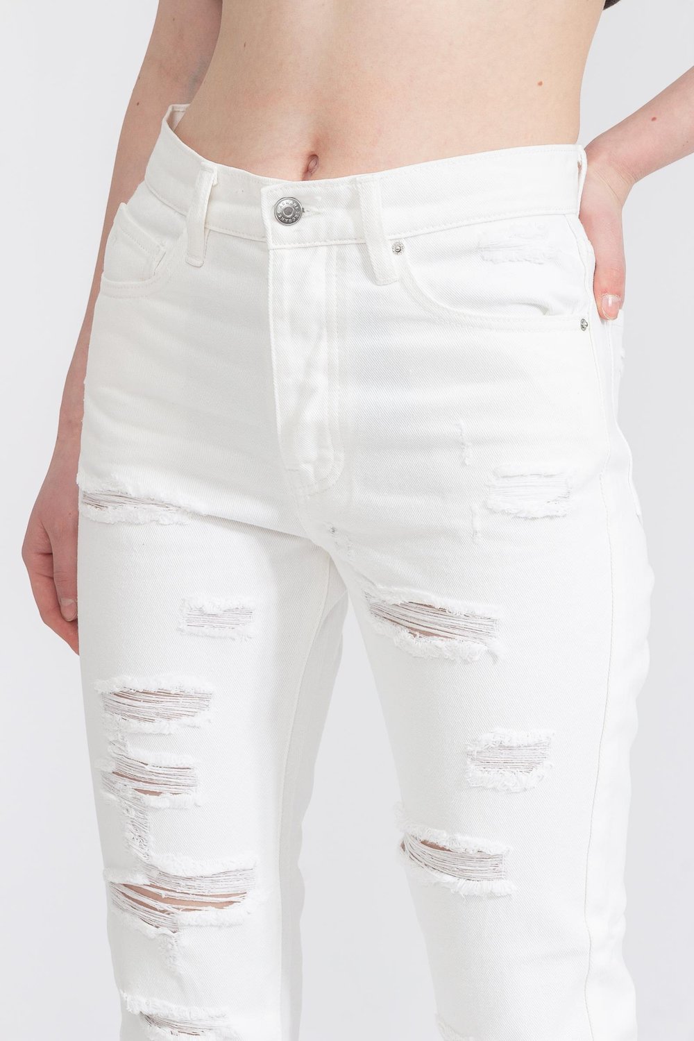 Armani Exchange Kadın Jean Pantolon Beyaz