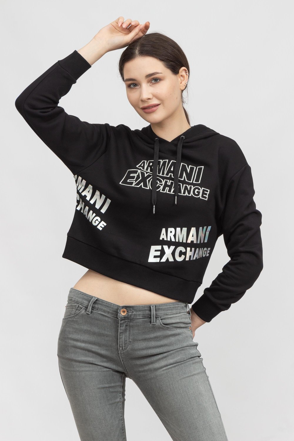 Armani Exchange Kadın Kapüşonlu Sweatshirt