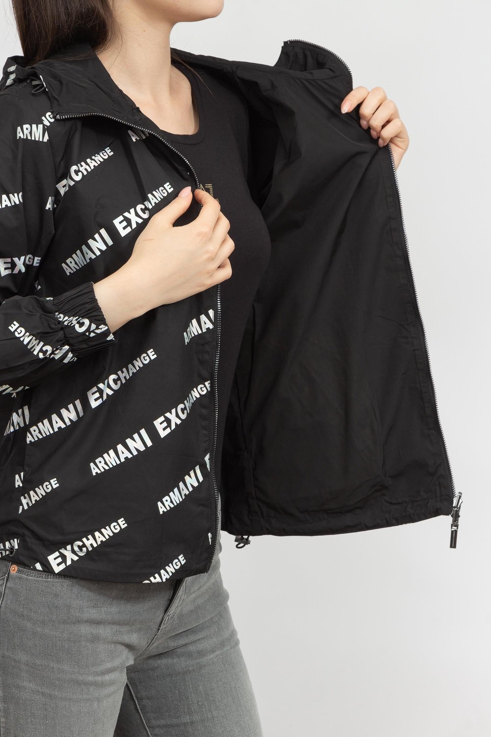 Armani Exchange Kadın Mont Siyah