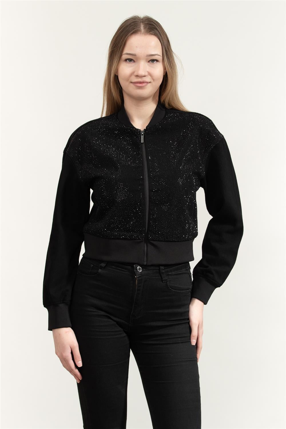 Armani Exchange Kadın Mont Siyah