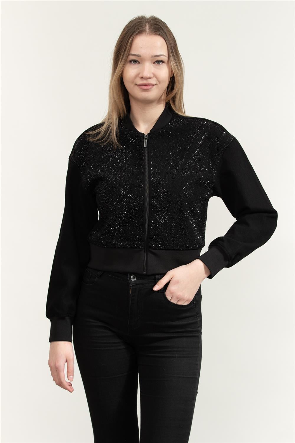 Armani Exchange Kadın Mont Siyah