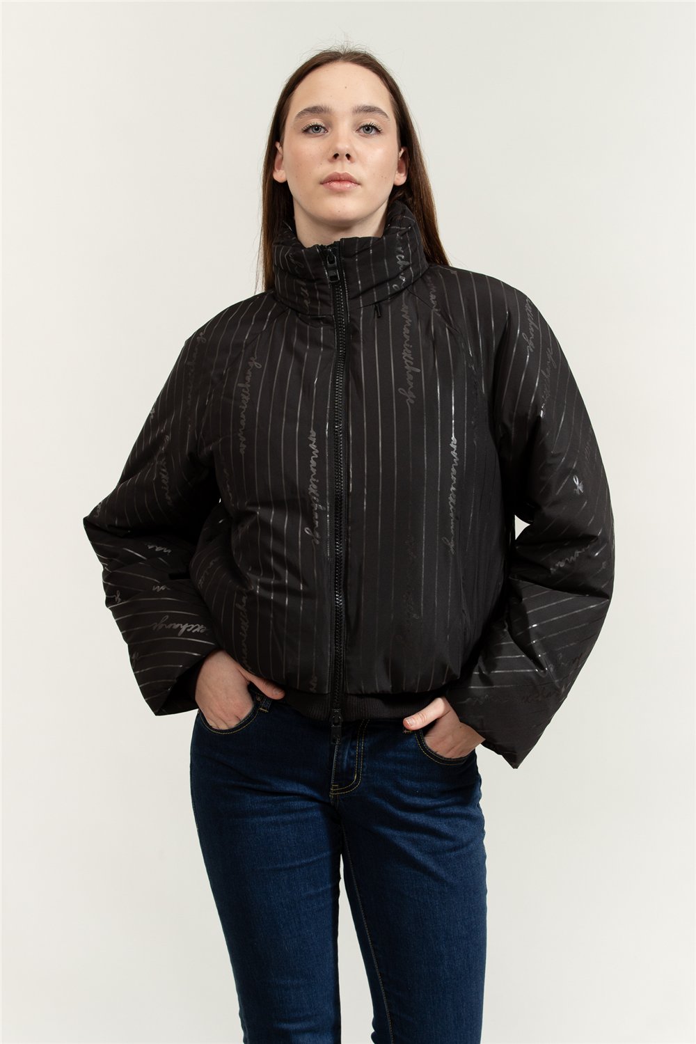Armani Exchange Kadın Mont Siyah