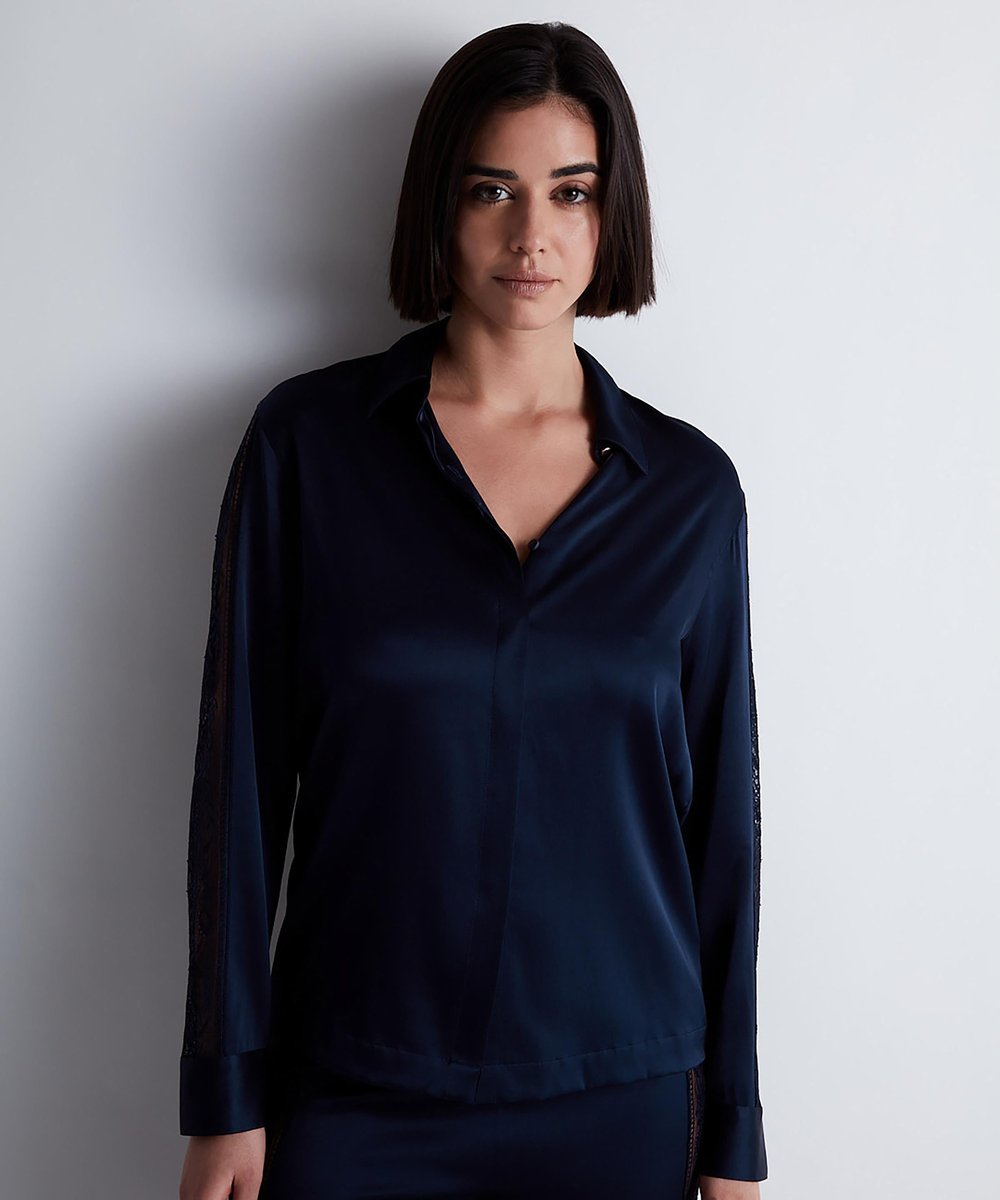 Aubade Kadın Pijama Üstü Mavi