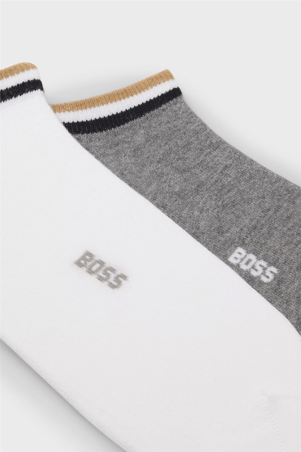 Boss 2P As Uni Stripe Cc Erkek 2li Çorap Gümüş