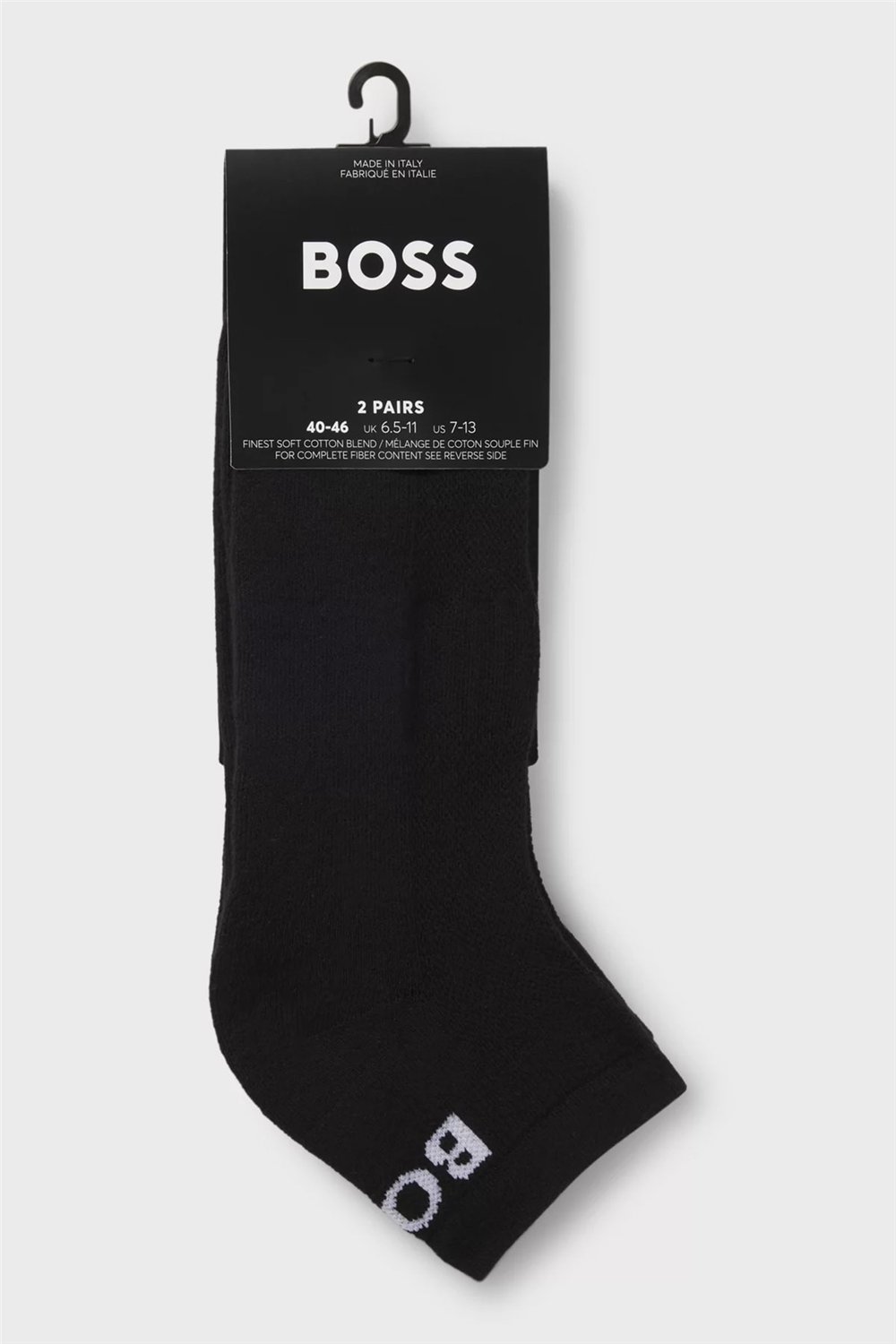 Boss 2P Sport CC Erkek 2li Çorap Siyah