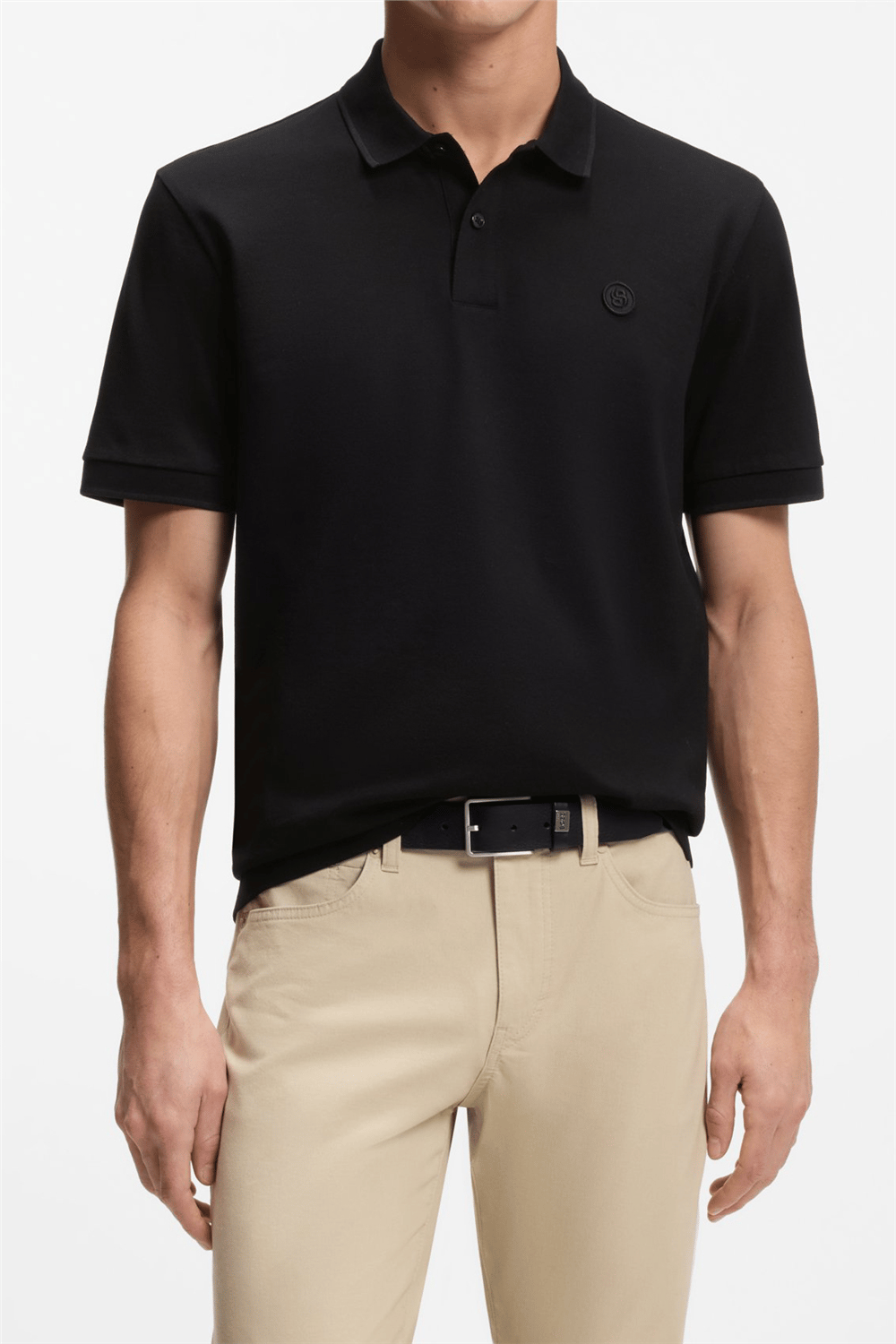 Boss C Parris 98 Erkek Polo Yaka T-Shirt Siyah