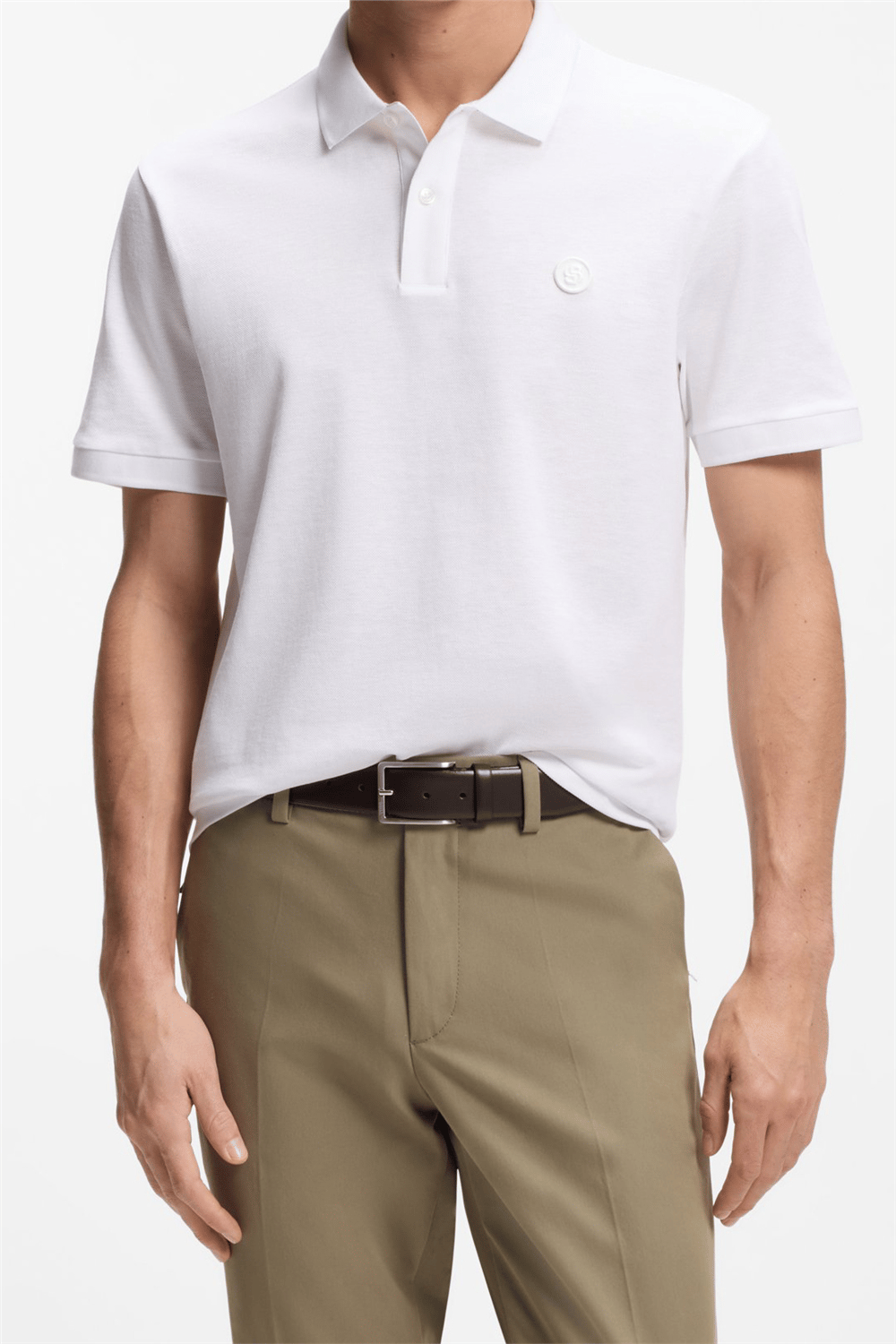 Boss C Parris 98 Erkek Polo Yaka T-Shirt Beyaz