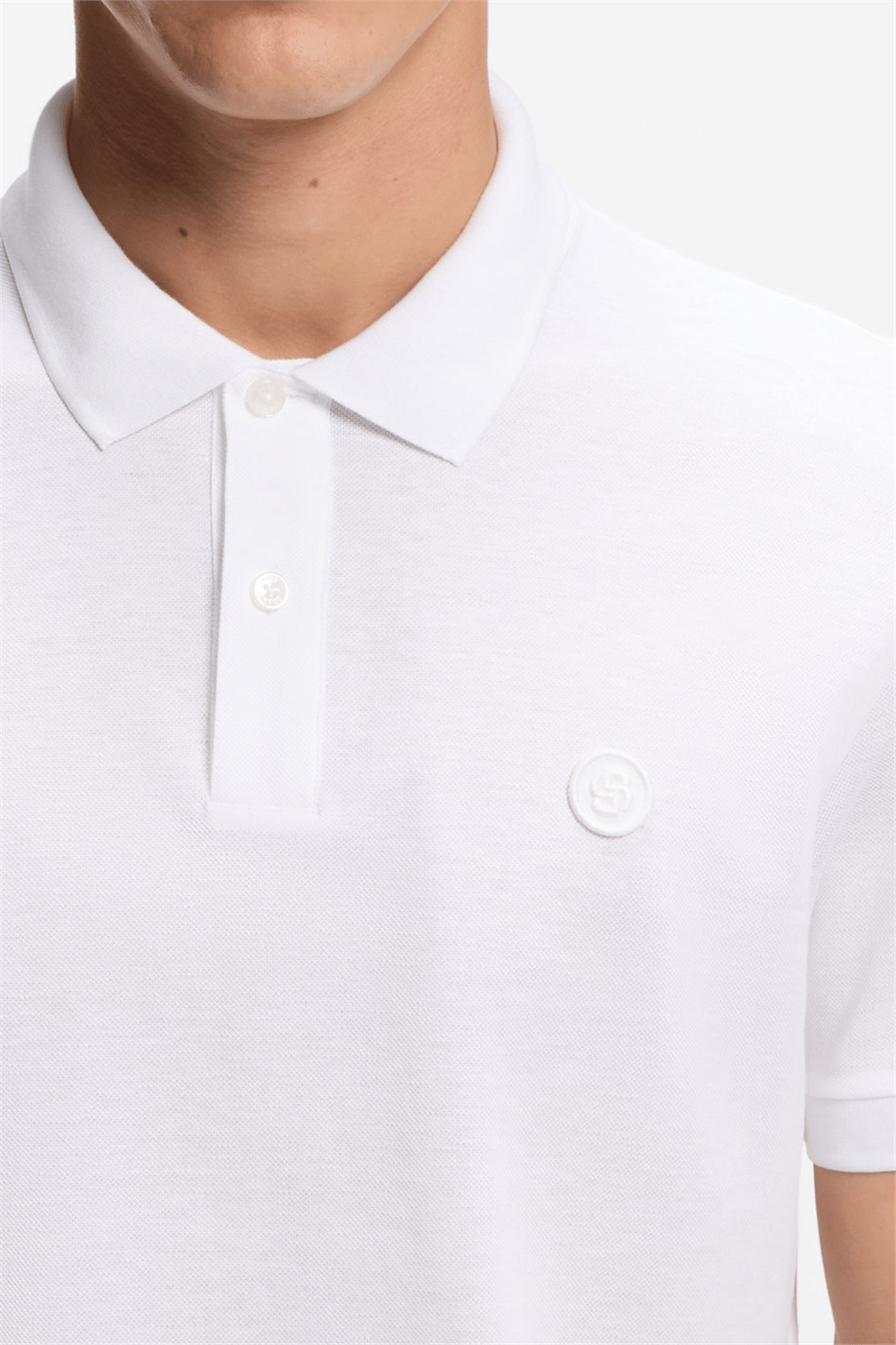 Boss C Parris 98 Erkek Polo Yaka T-Shirt Beyaz