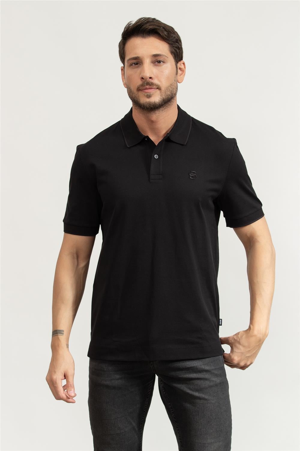 Boss C-Parris 116 Erkek Polo Yaka T-Shirt Siyah