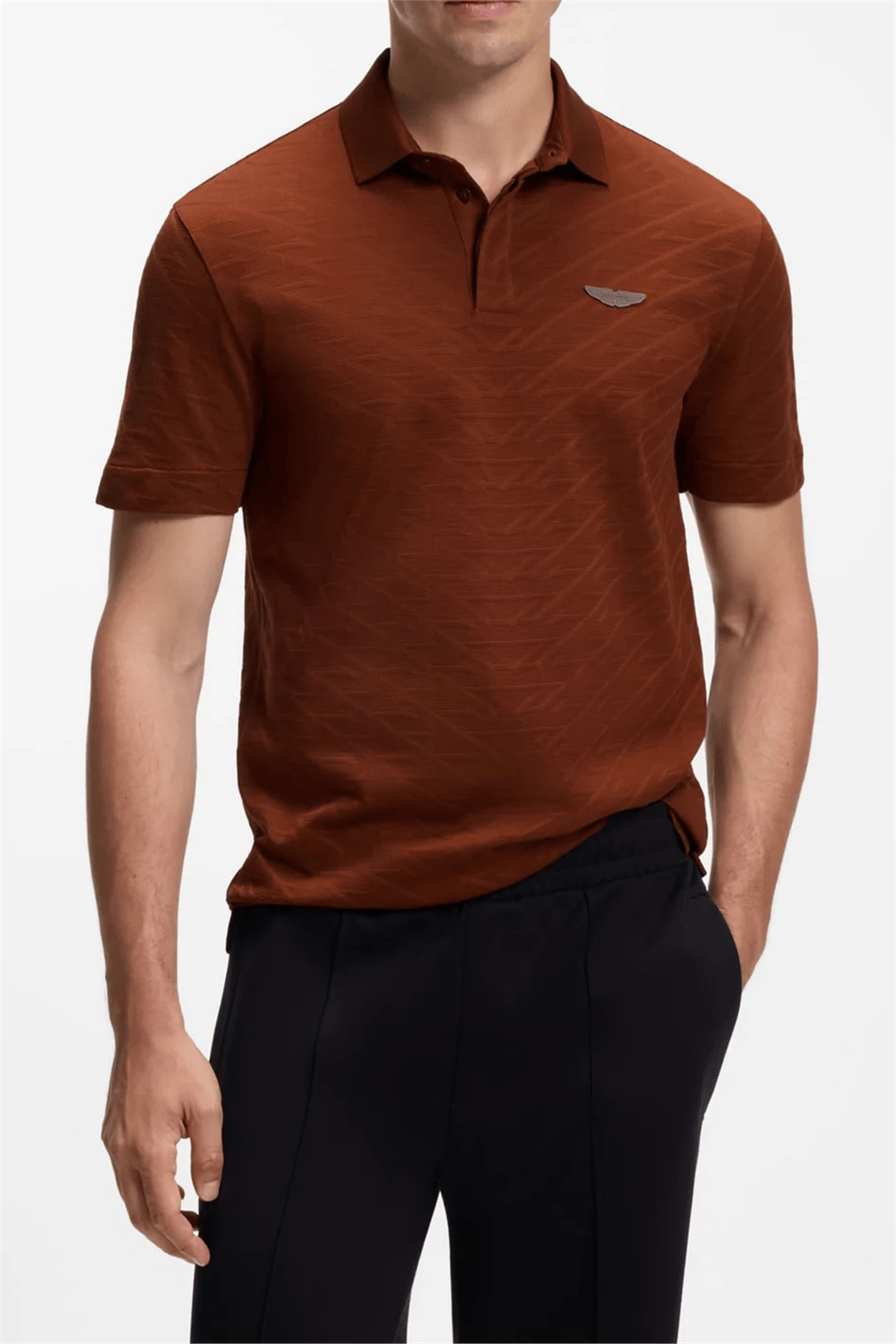 BOSS C Prout 180 Am Erkek Polo Yaka T-Shirt Kahverengi