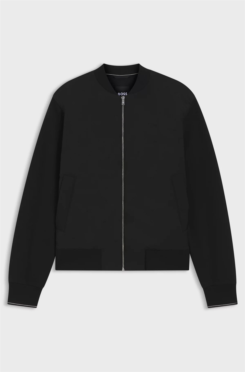 BOSS C Skiles 55 Erkek Fermuarlı Sweatshirt Siyah