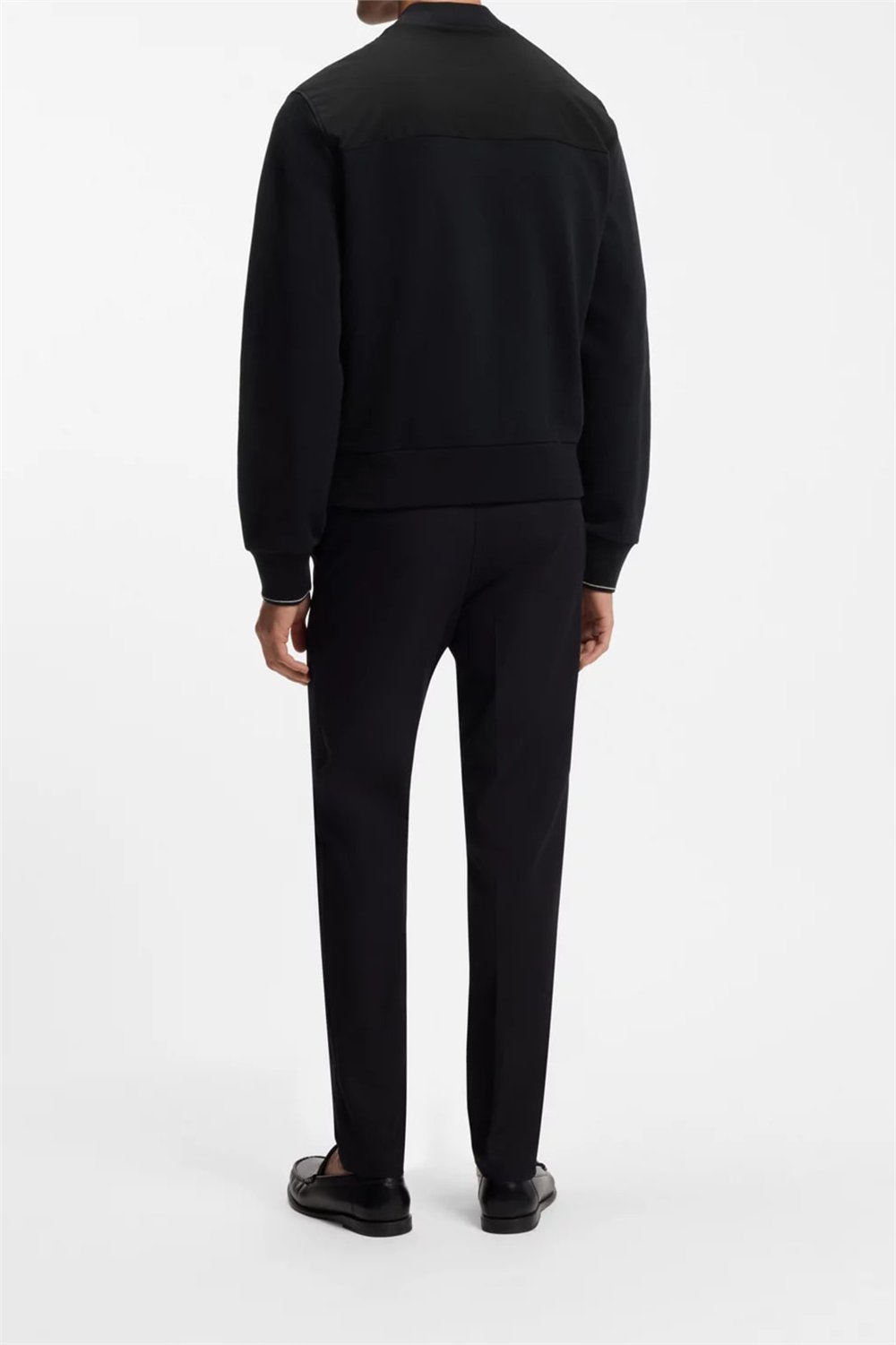 BOSS C Skiles 55 Erkek Fermuarlı Sweatshirt Siyah