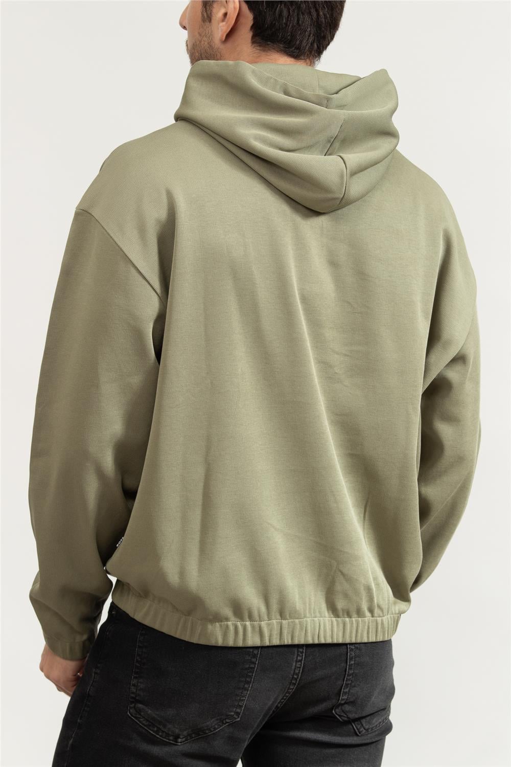 BOSS C-Stevens Erkek Kapüşonlu Sweatshirt Yeşil